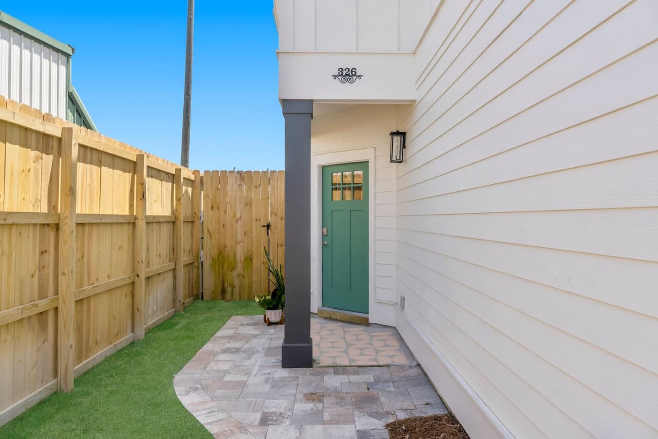 Entryway to the unit