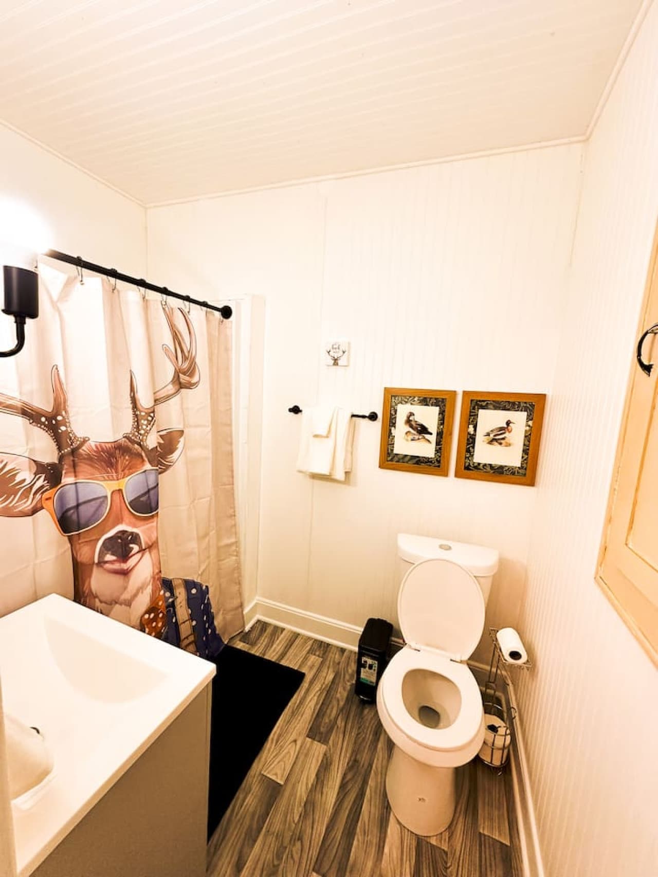 Bathroom essentials with a touch of the wild.