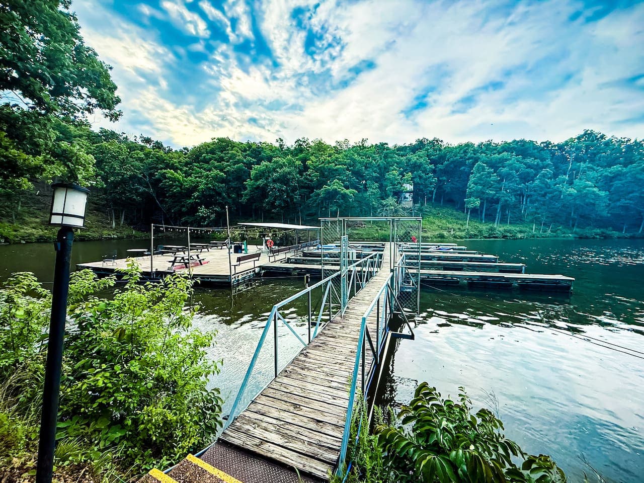 Enjoy endless lakefront fun at this community dock, perfect for swimming, fishing, and scenic picnics by the water. Plus, boat and jet ski slips are available to rent, making your lake adventure even more convenient!