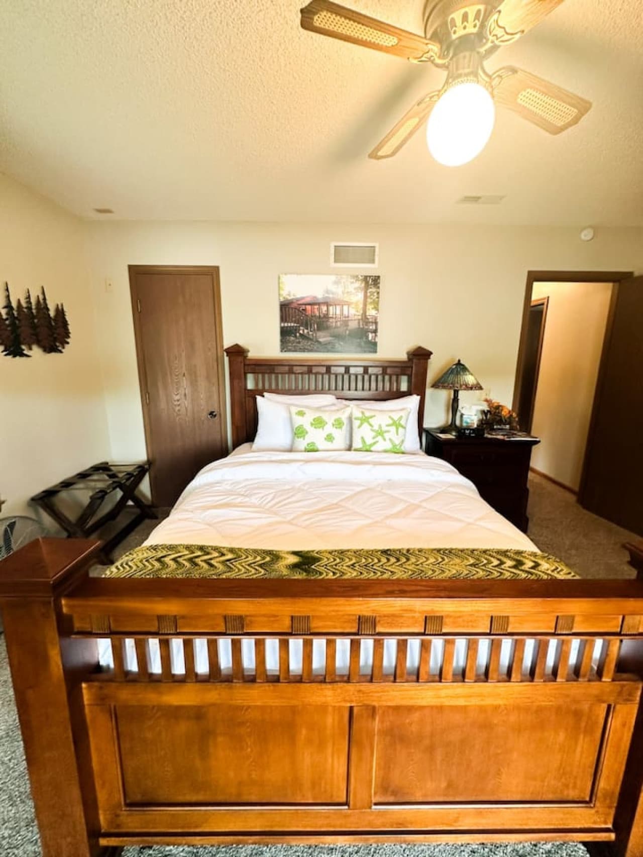 Your restful retreat. Enjoy the comfort of our queen bedroom.