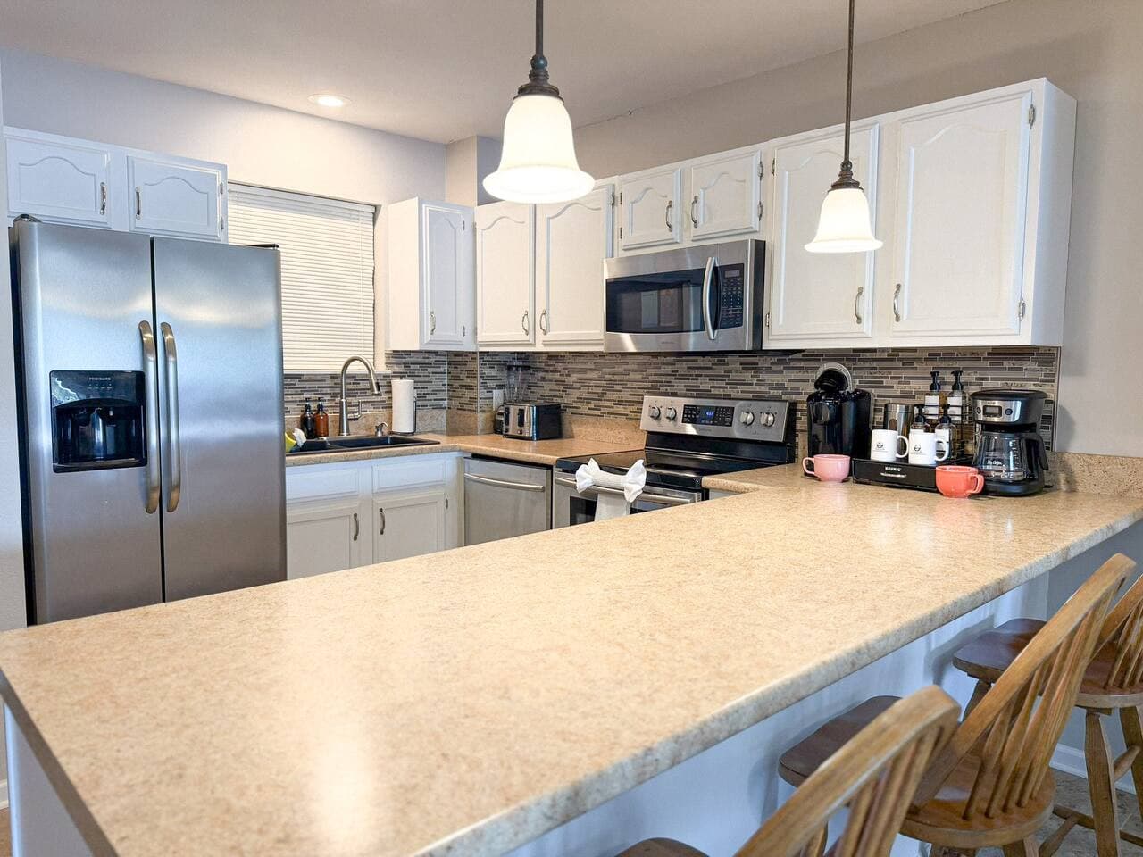A fully equipped kitchen designed for easy meal prep and entertaining, ready for your next getaway.