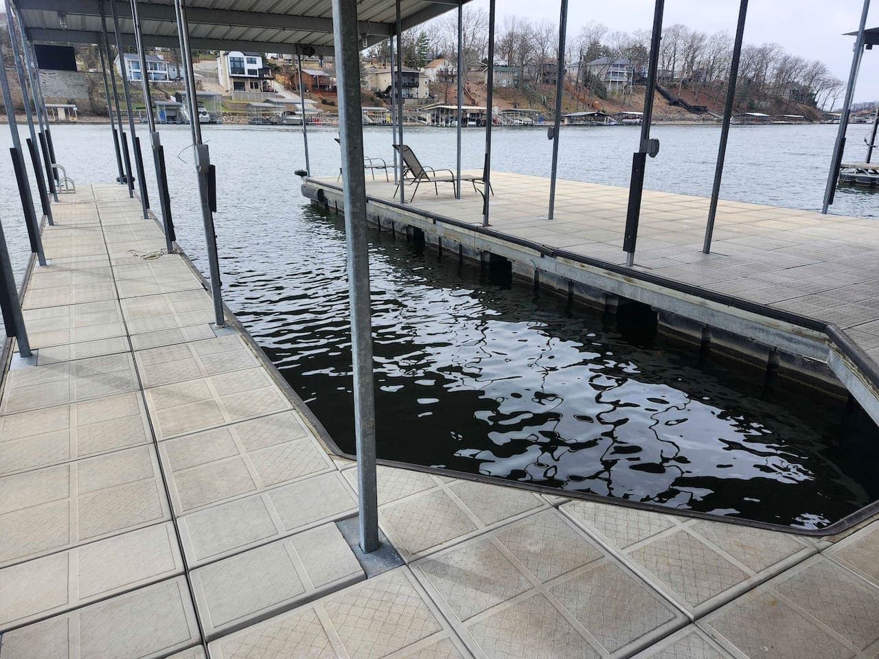 Enjoy direct access to the water from your private dock. Perfect for swimming, boating, and making unforgettable memories.