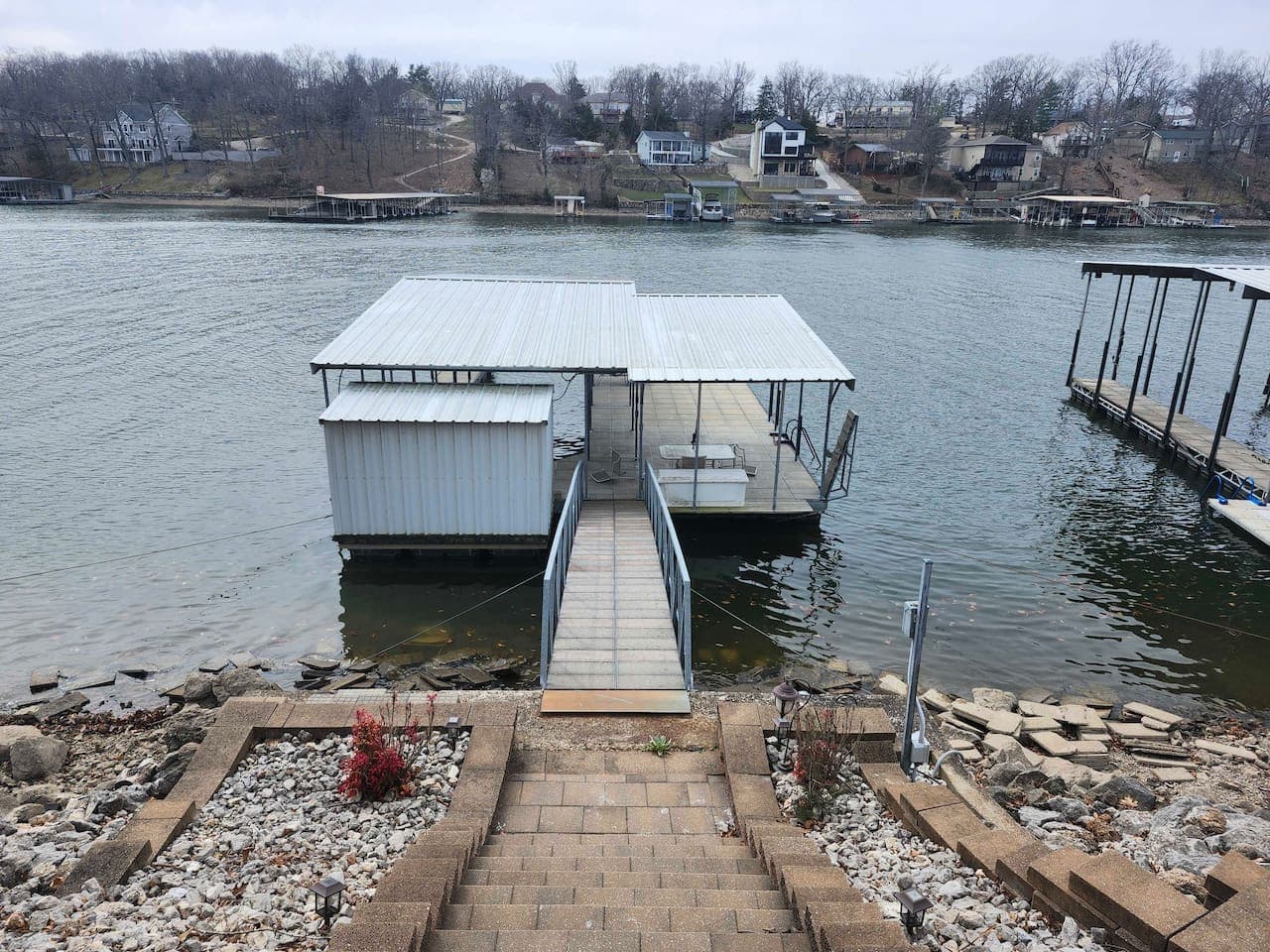 Spend your days on the water and your evenings relaxing on your private dock.
