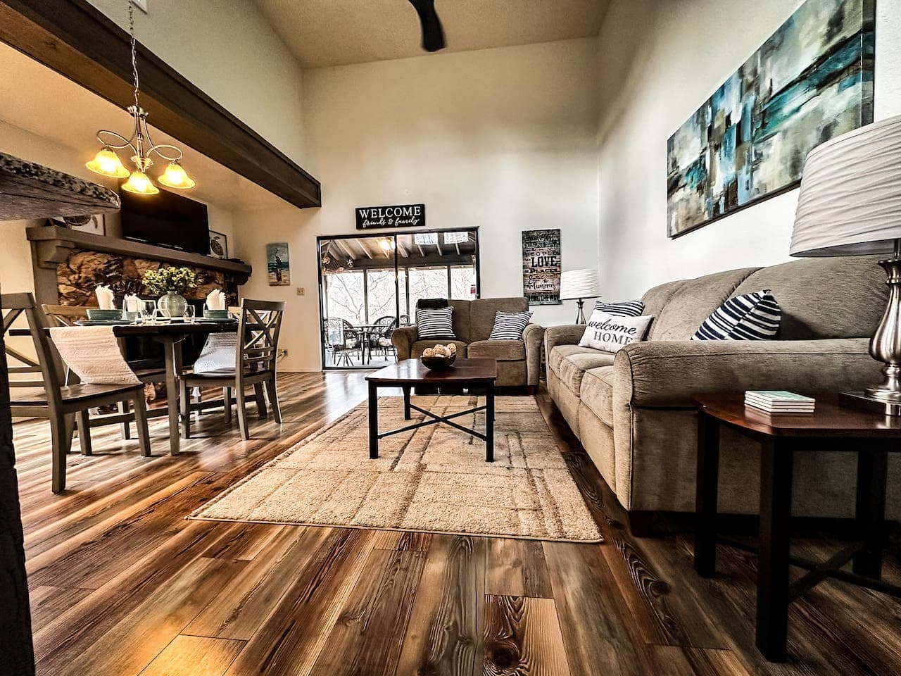Spacious and inviting, this living area is designed for both relaxation and connection.
