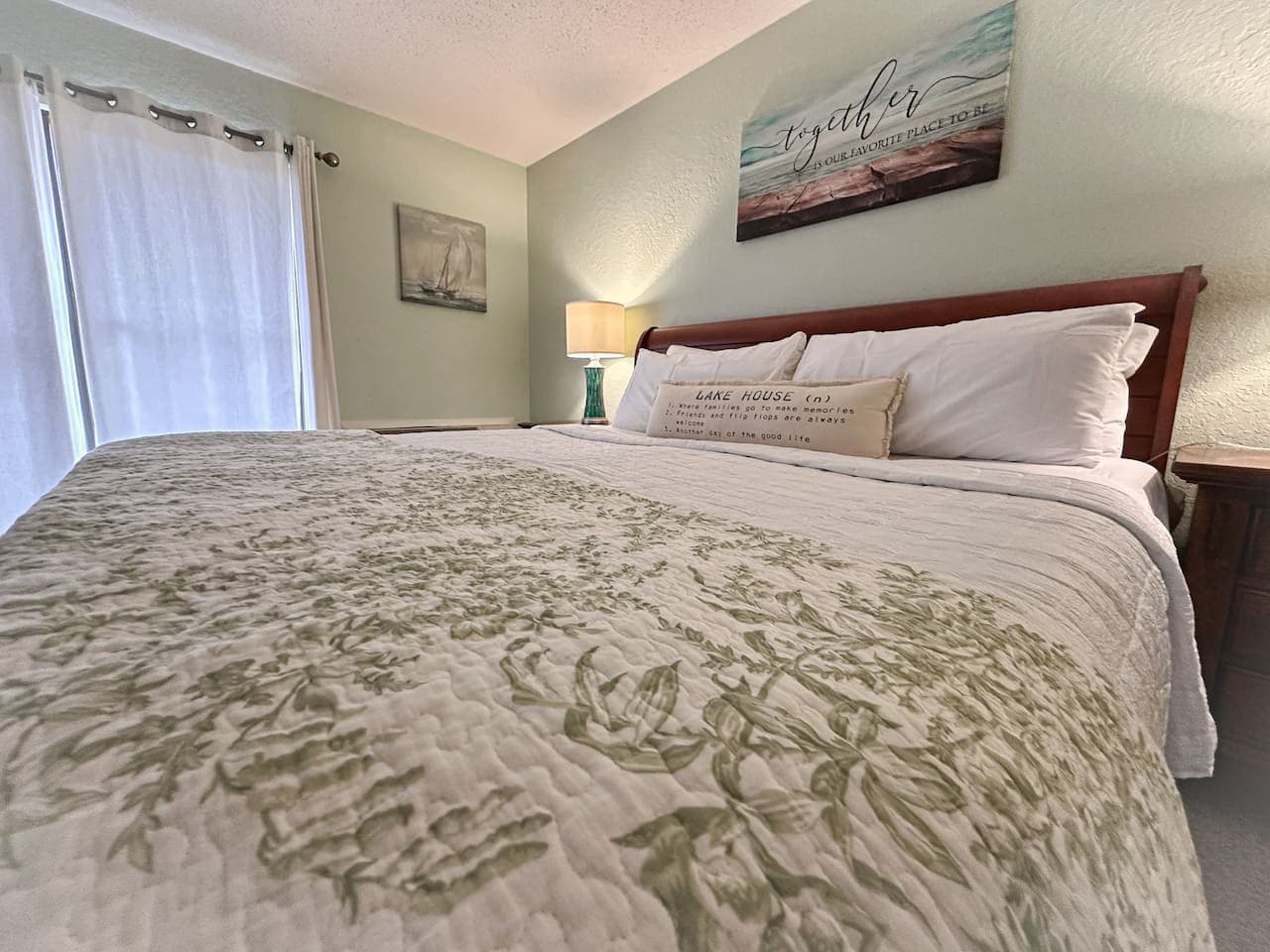 Thoughtful details like this cozy quilt make your stay feel like home – but better!