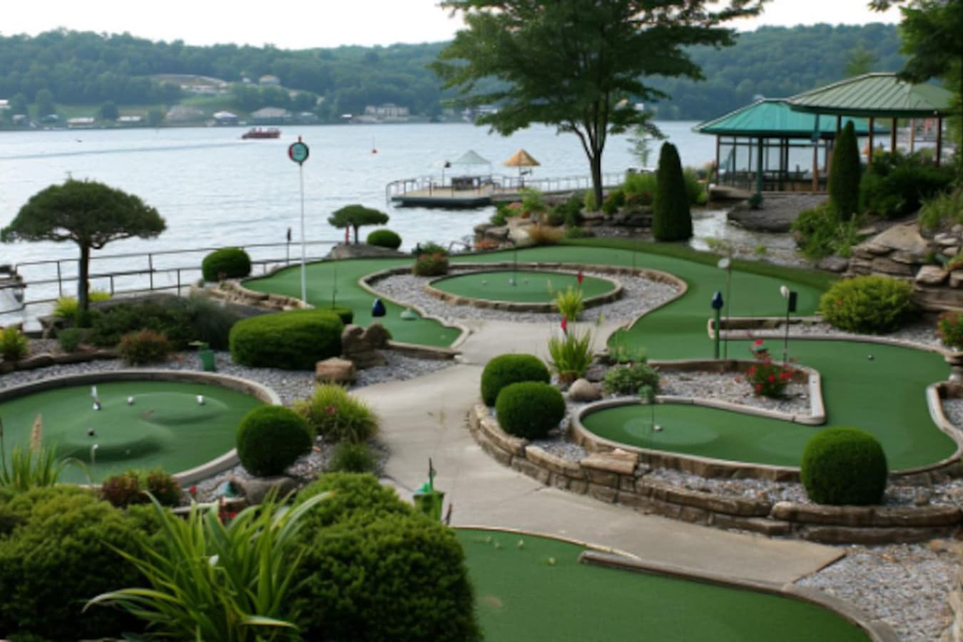 Enjoy lakeside mini-golf with breathtaking views – fun for all ages!