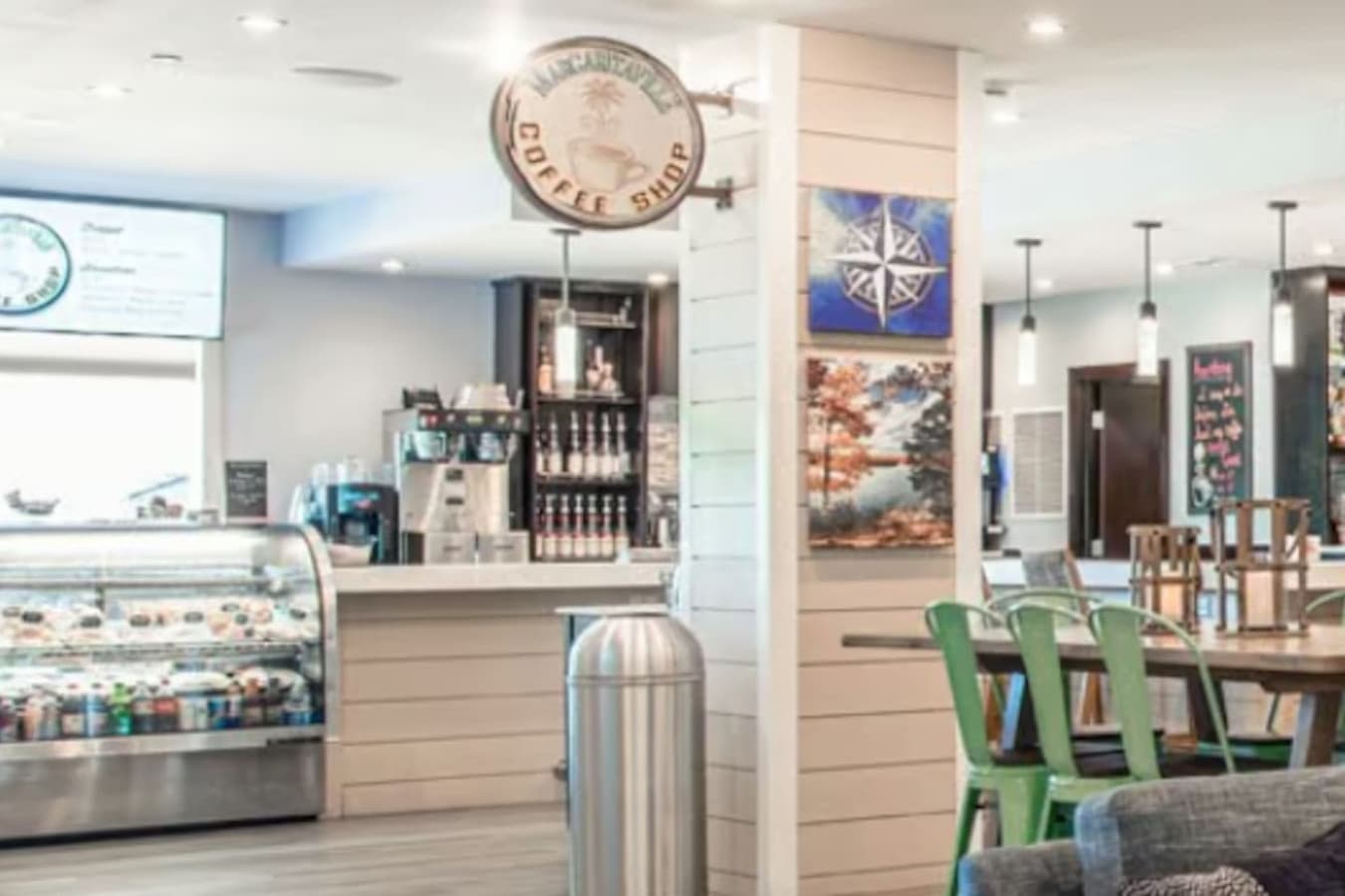 Start your day with a latte or sweet treat at this cozy coffee shop.