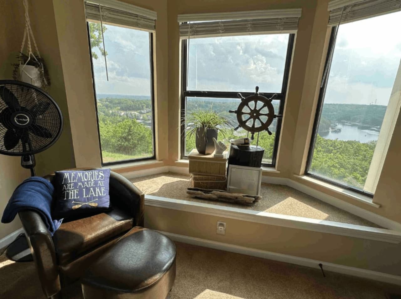 Enjoy peaceful mornings and breathtaking sunsets right from the porch overlooking the lake.
