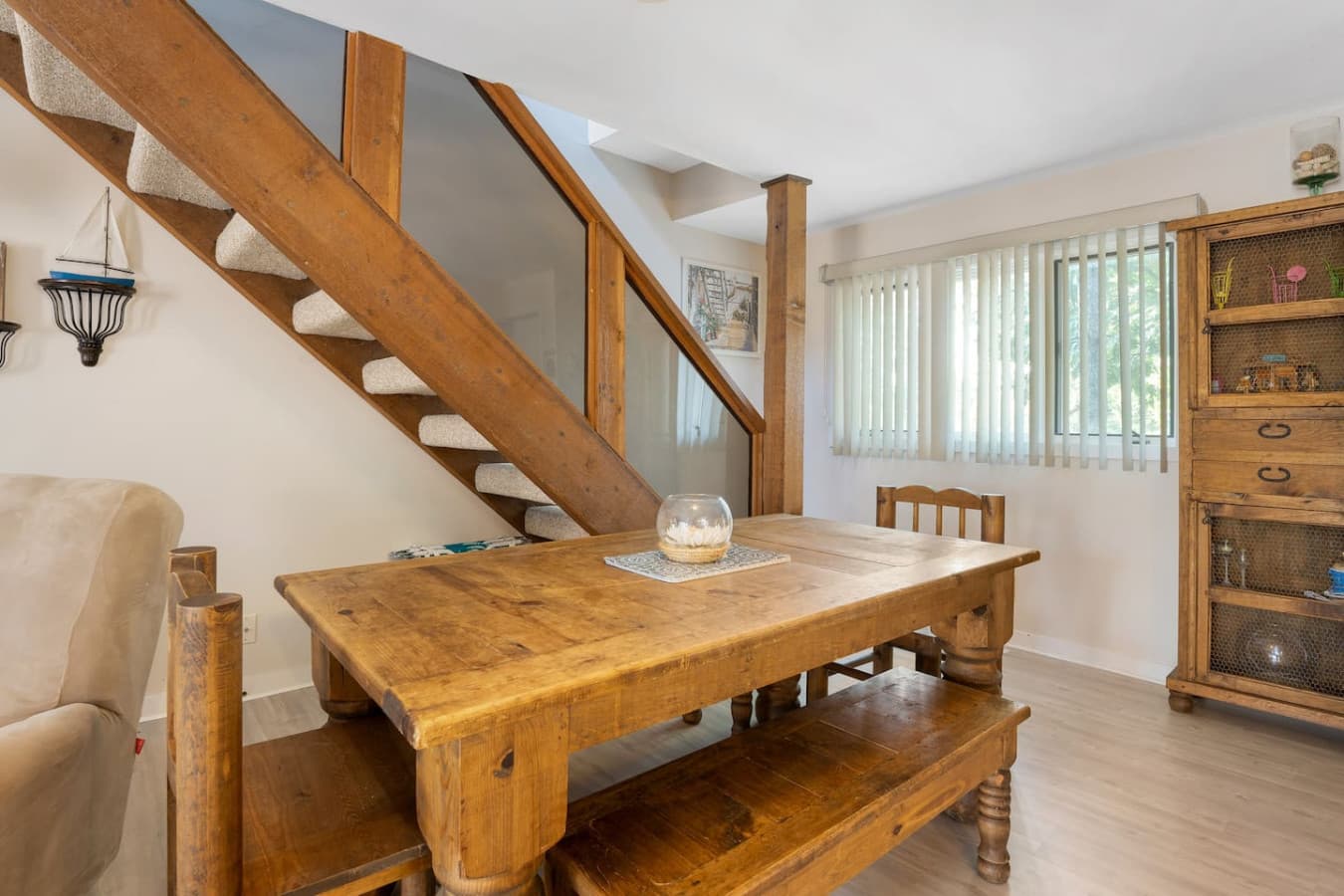 "Gather your group around this welcoming dining table, ideal for meals, games, and making lasting memories together."