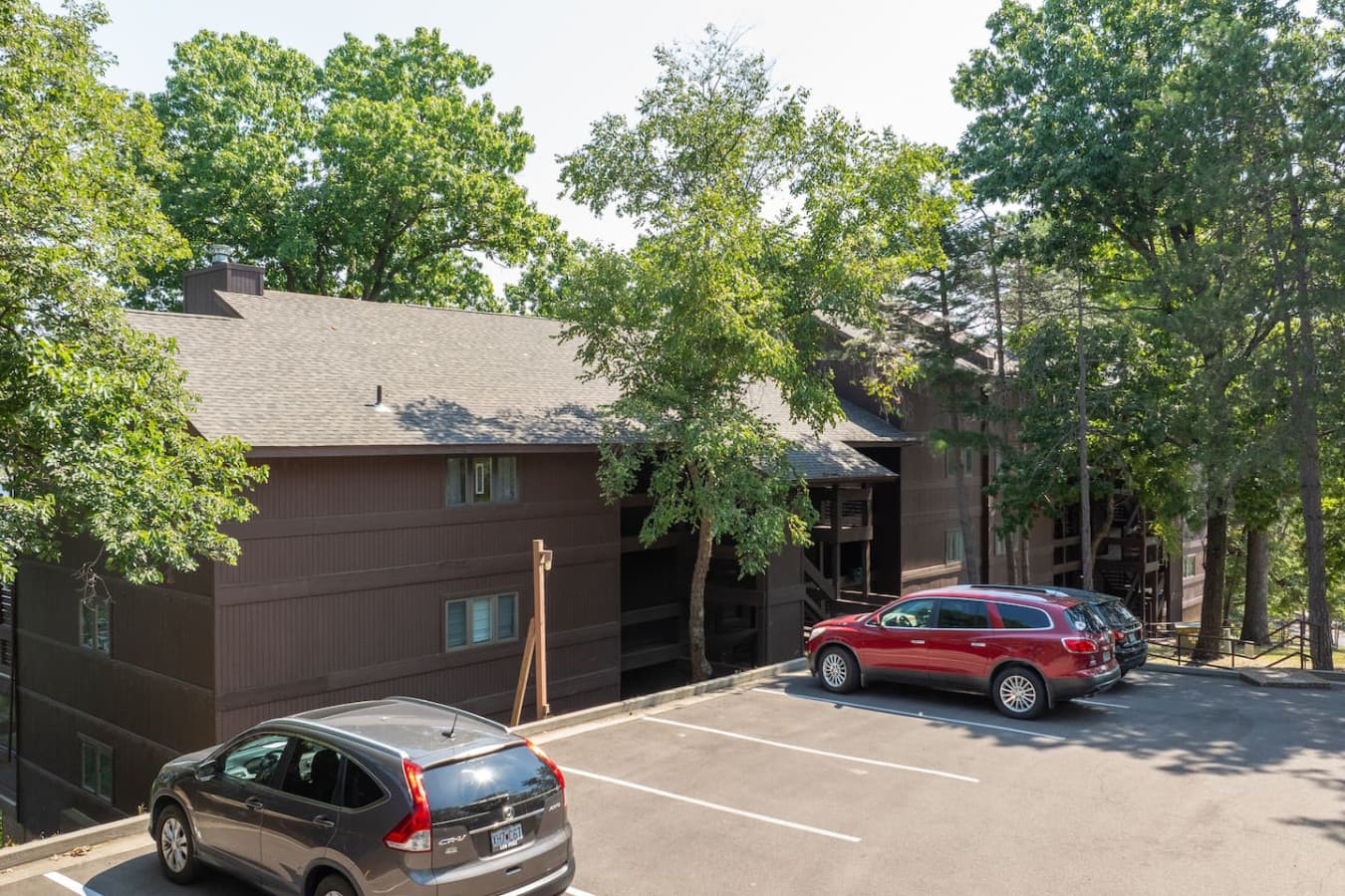 "Welcome to The Knolls Resort! Your lakeview condo is nestled in this beautiful complex, offering both privacy and community access."