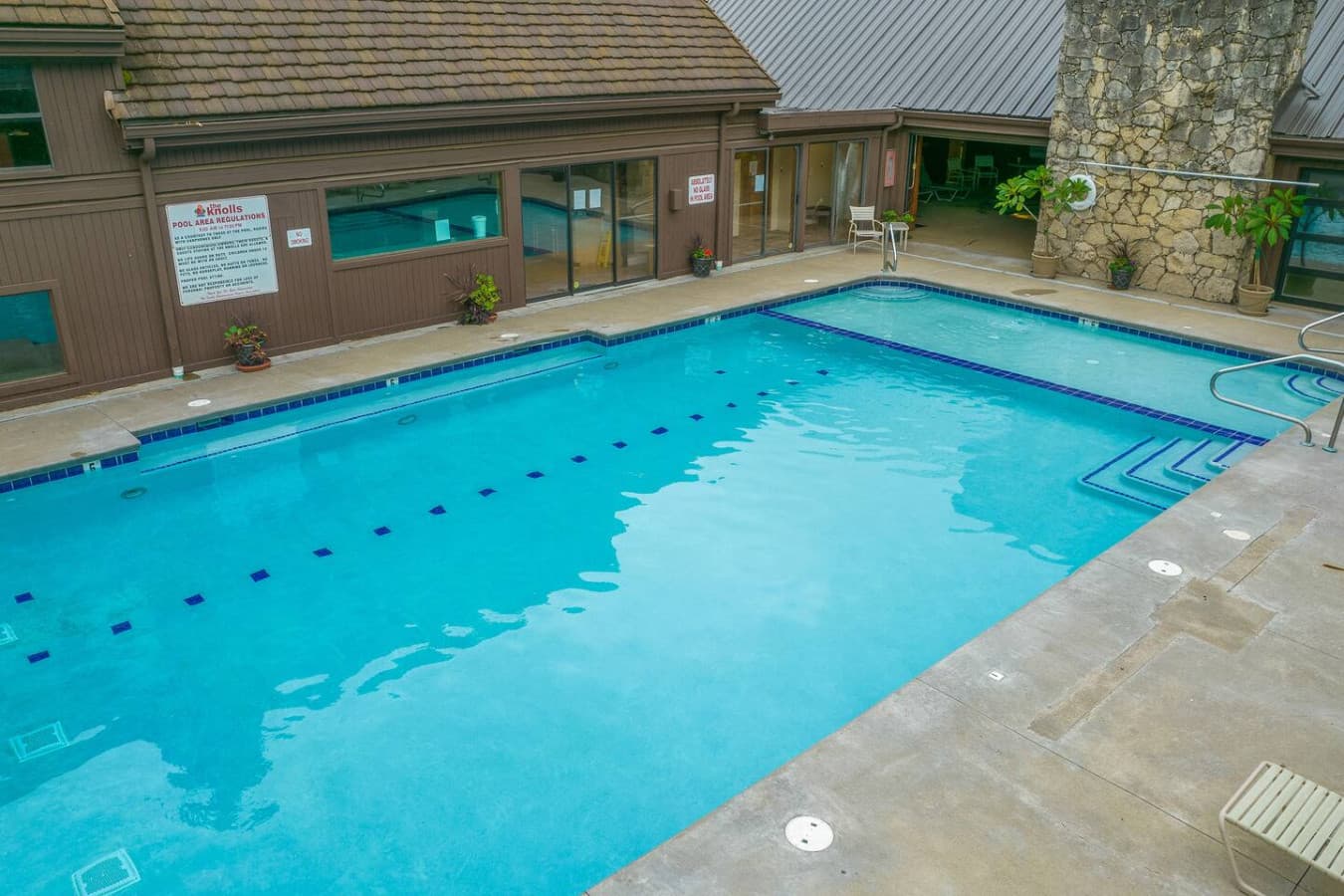 "Dive into relaxation at one of The Knolls Resort's inviting pools! Perfect for a refreshing dip or lounging under the sun."