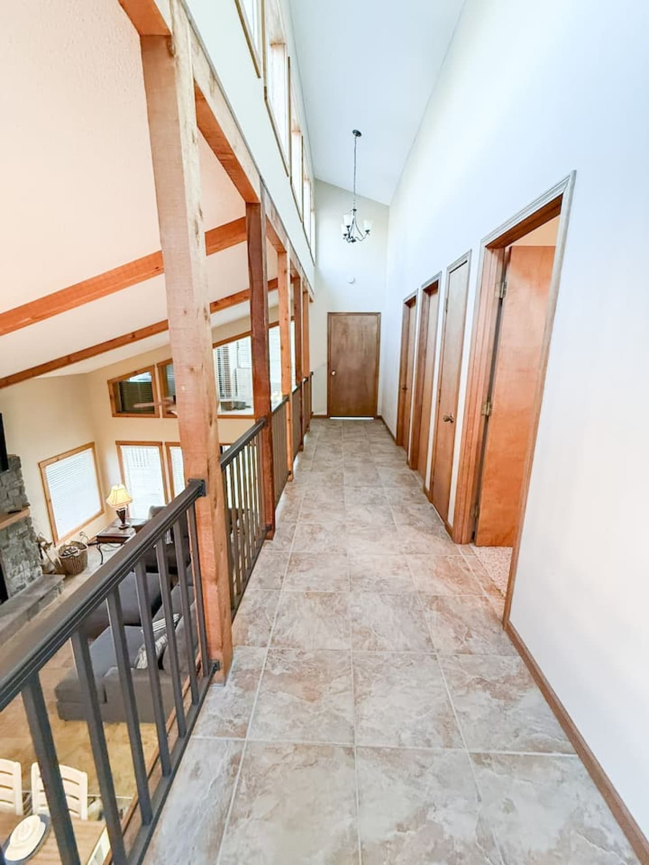 Down this hall, comfort awaits—your restful retreat at Dock Dynasty.