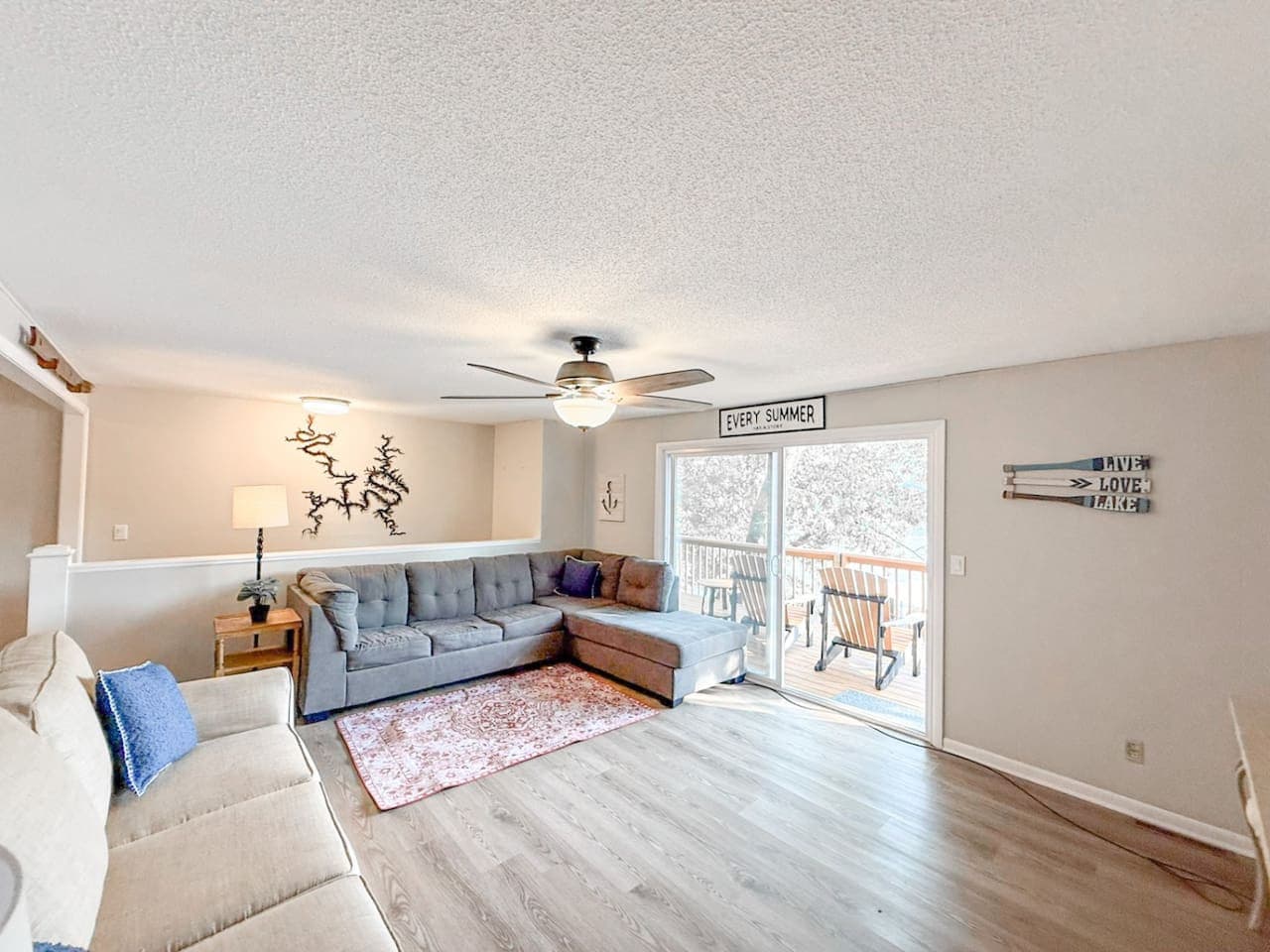 Your cozy corner after a day on the water.