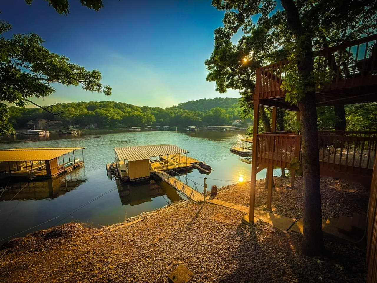 Mornings made better by the dock and a coffee cup.