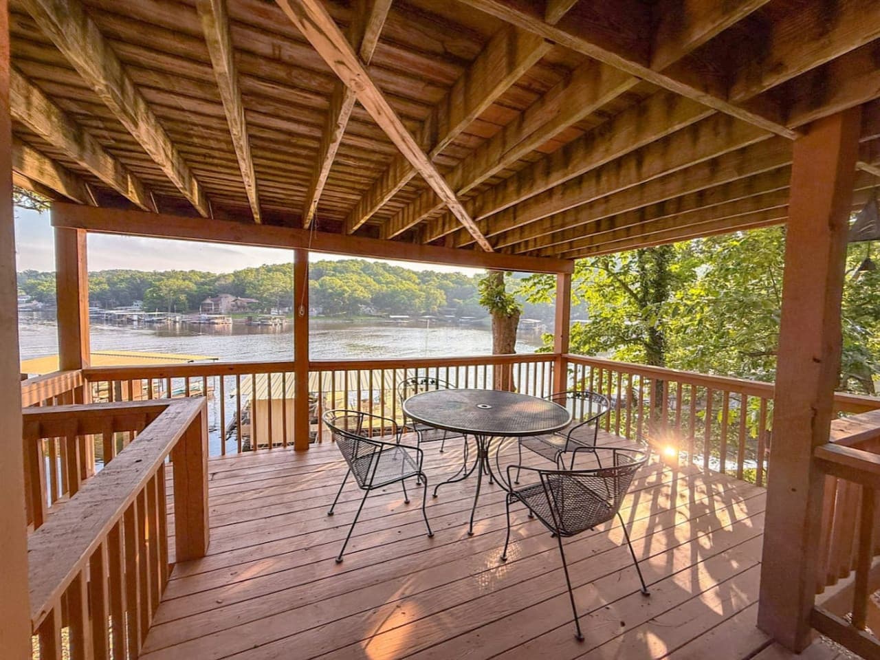 Kick back with wooded views and let the lake breeze set the mood.