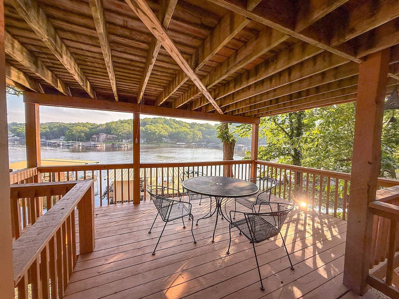 Whether it’s a book, a board game, or a glass of wine—this is your favorite outdoor spot.