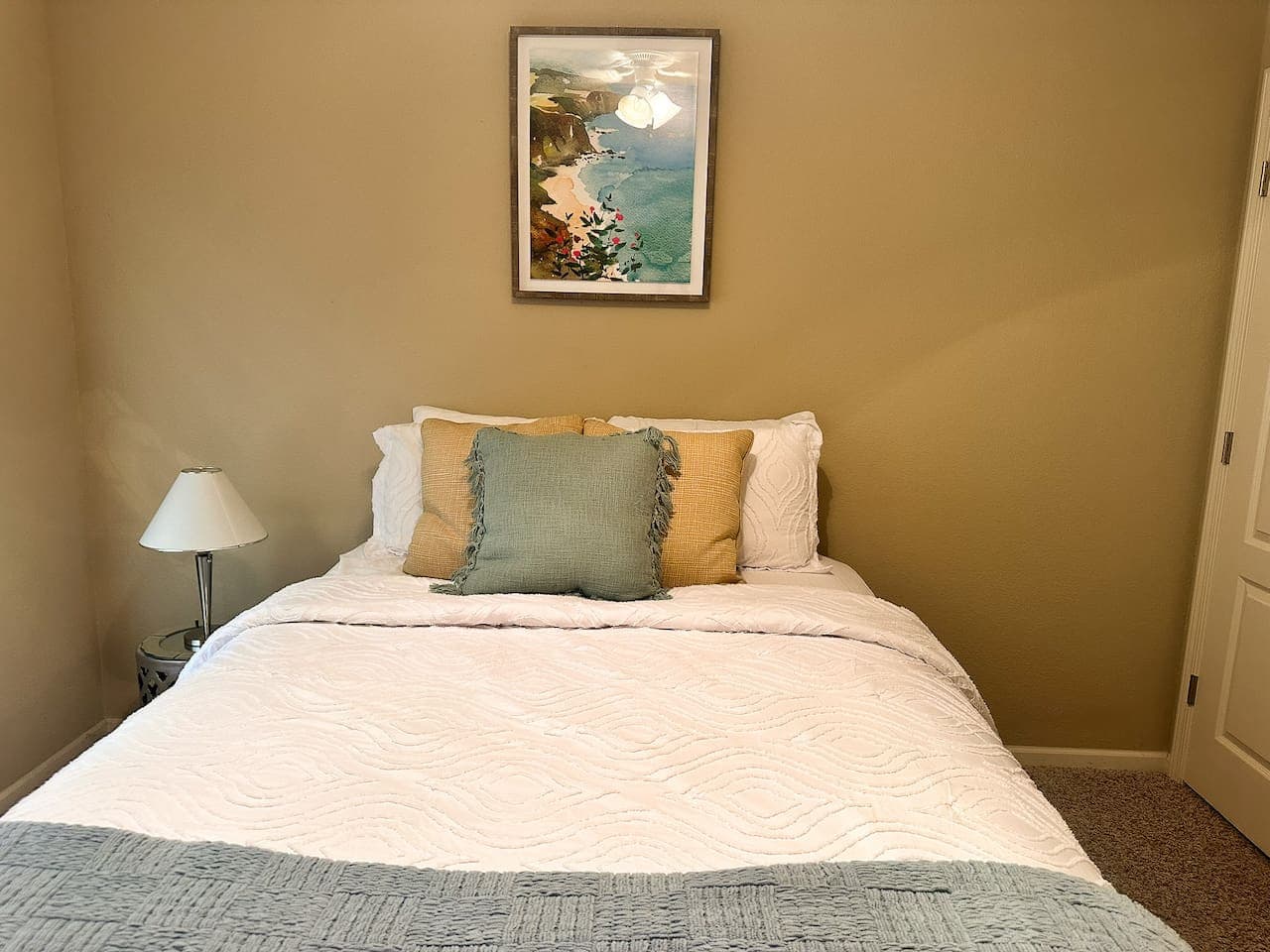 Wake up refreshed and ready for another day of fun! This inviting bedroom at Look Out on Lands End is designed for restful sleep.