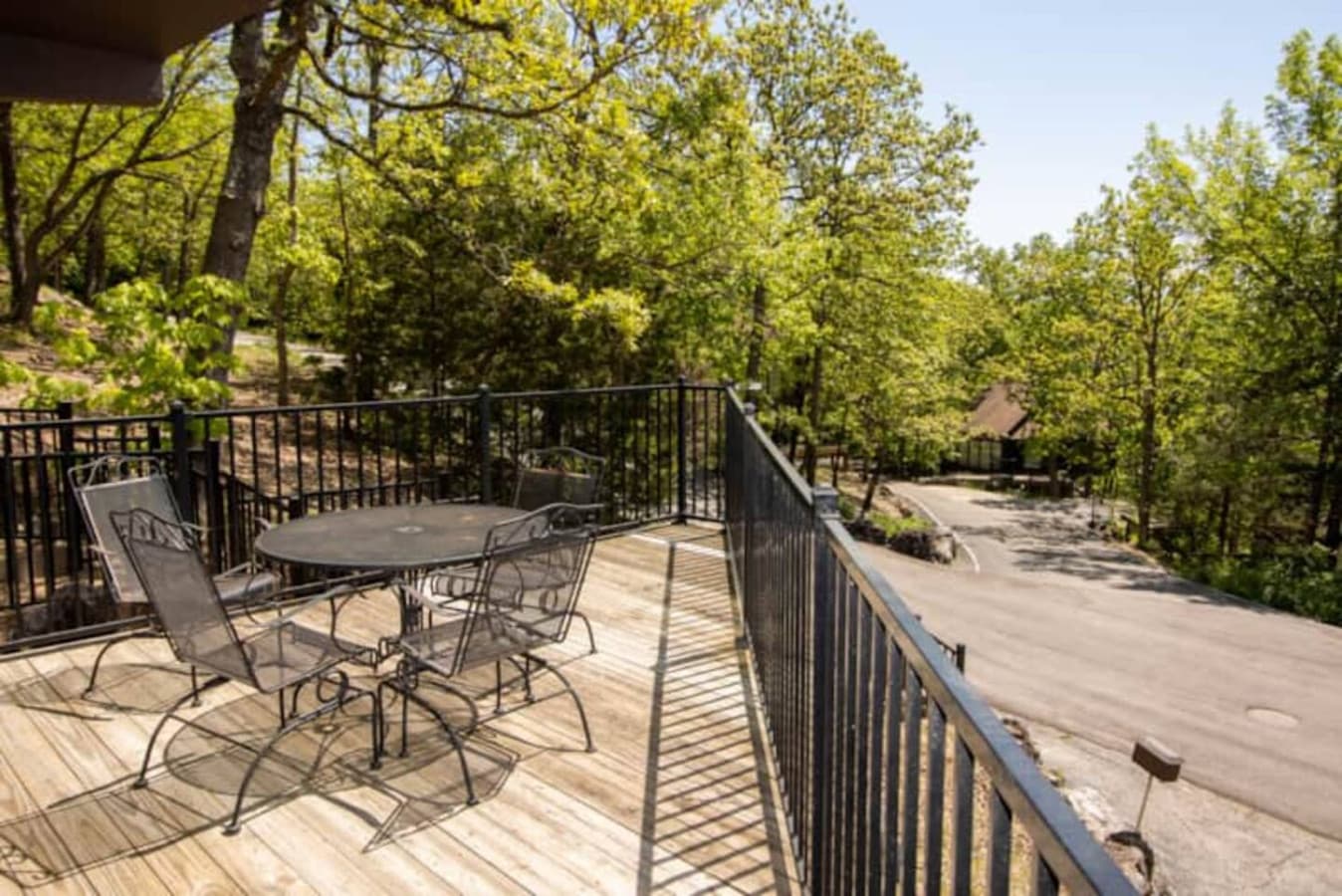 Soak in the sights and sounds of nature from this elevated outdoor space—deck living at its best!