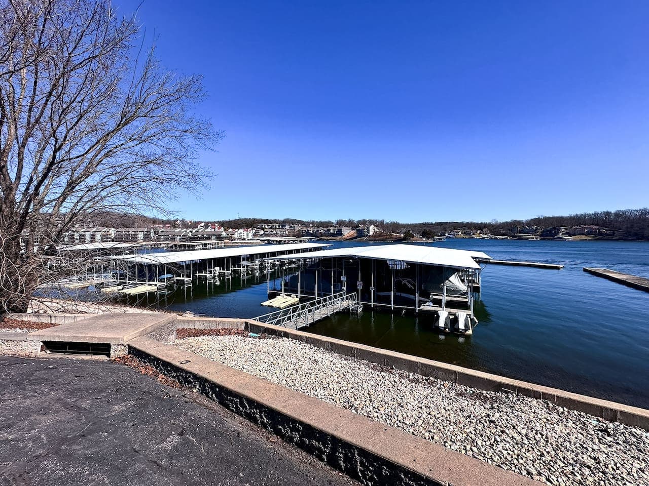 Enjoy direct lake access from the private dock, perfect for fishing, boating, or simply unwinding by the water. The condo includes one boat slip for guests to use during their stay.