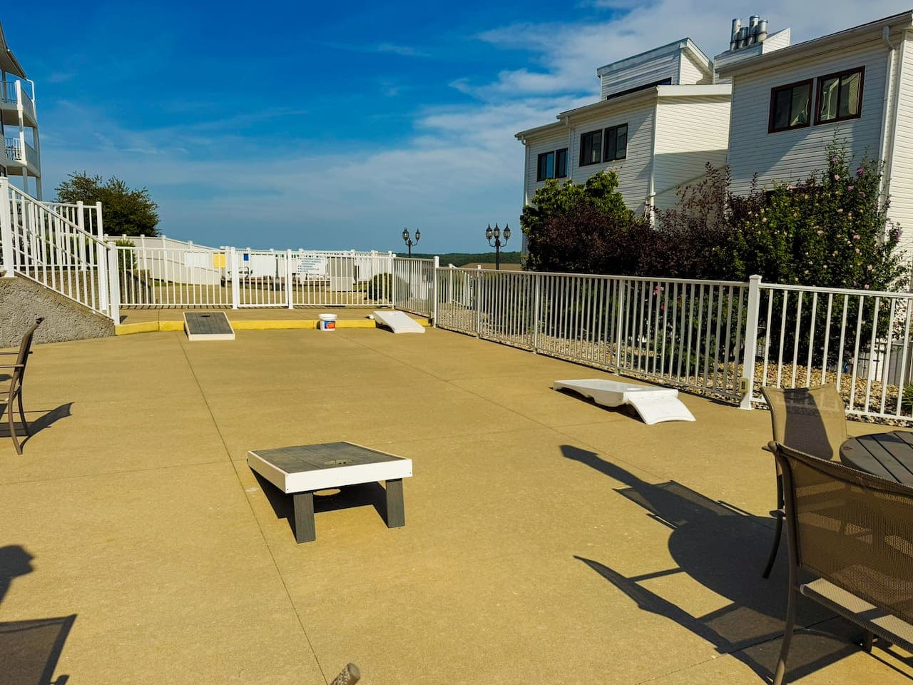 Gather the crew! Cornhole fun for family and friends—right outside your door.