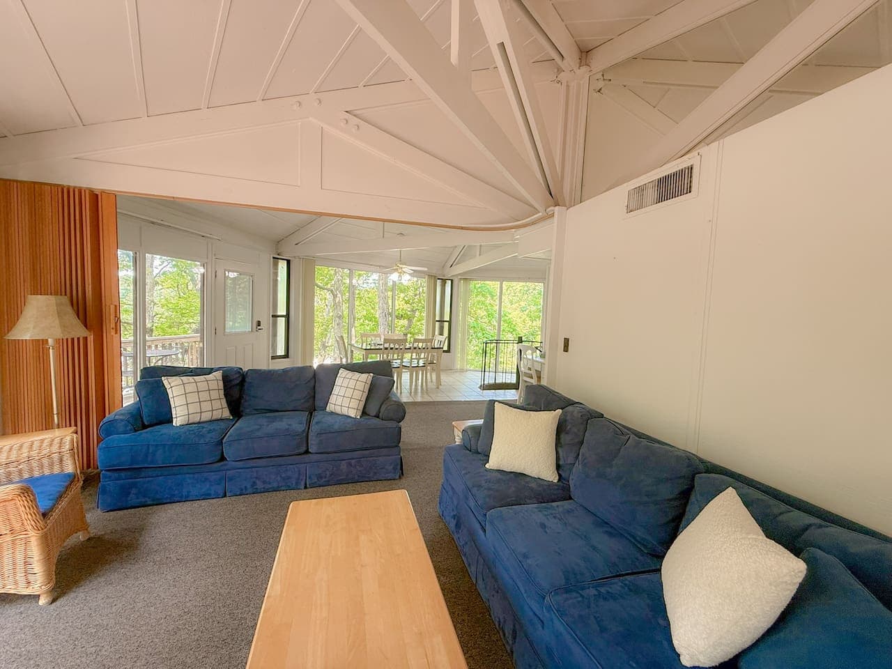 Curl up on the couch with a good book or morning coffee while nature provides the perfect backdrop.