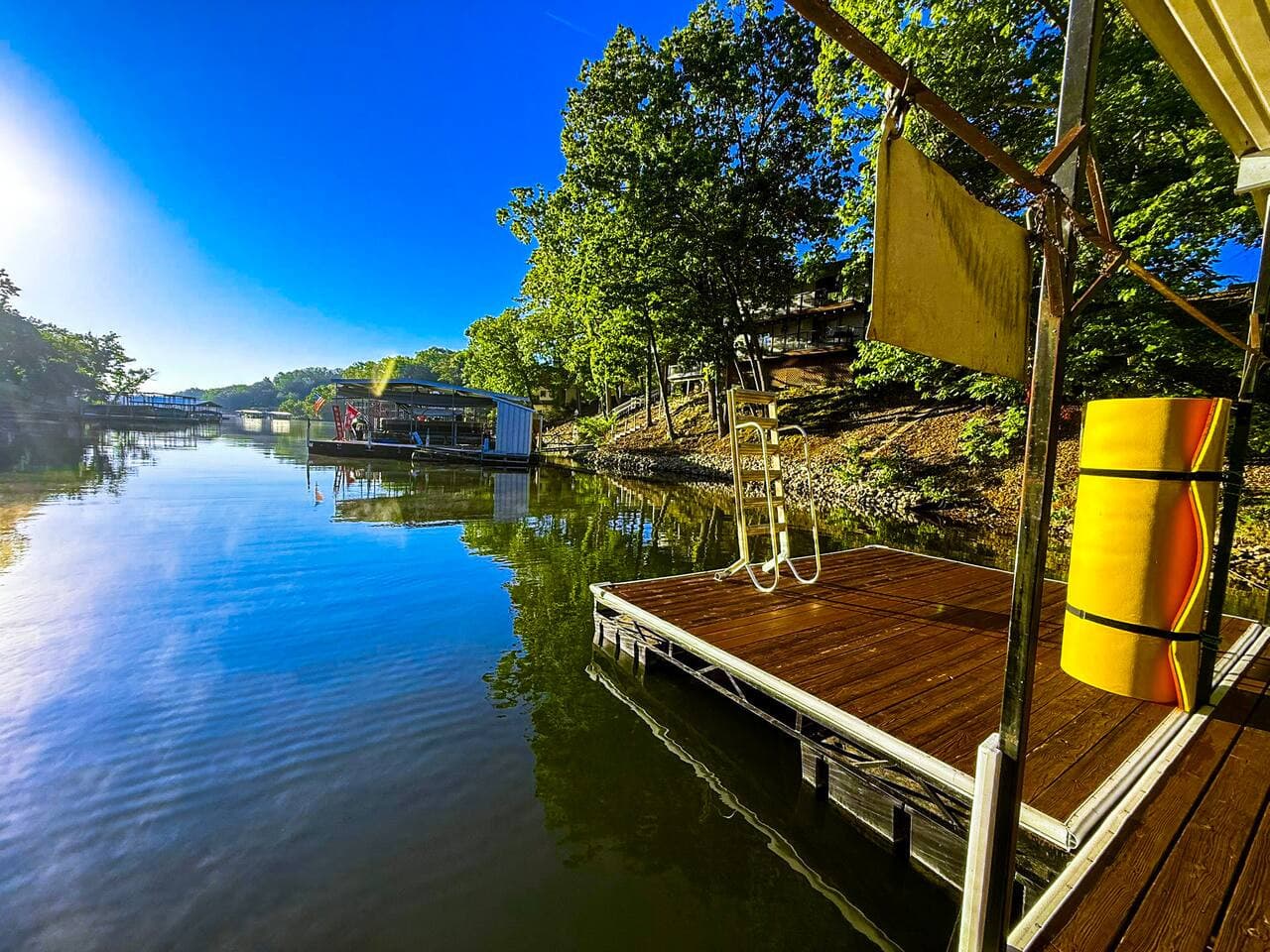 Swim dock area perfect for floating, fishing and sunning.