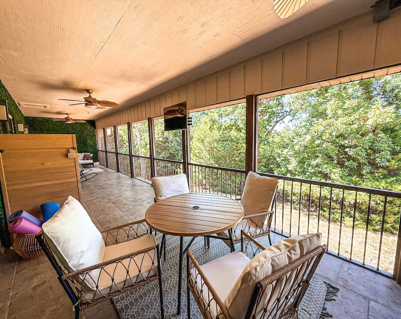 Patio dining area
