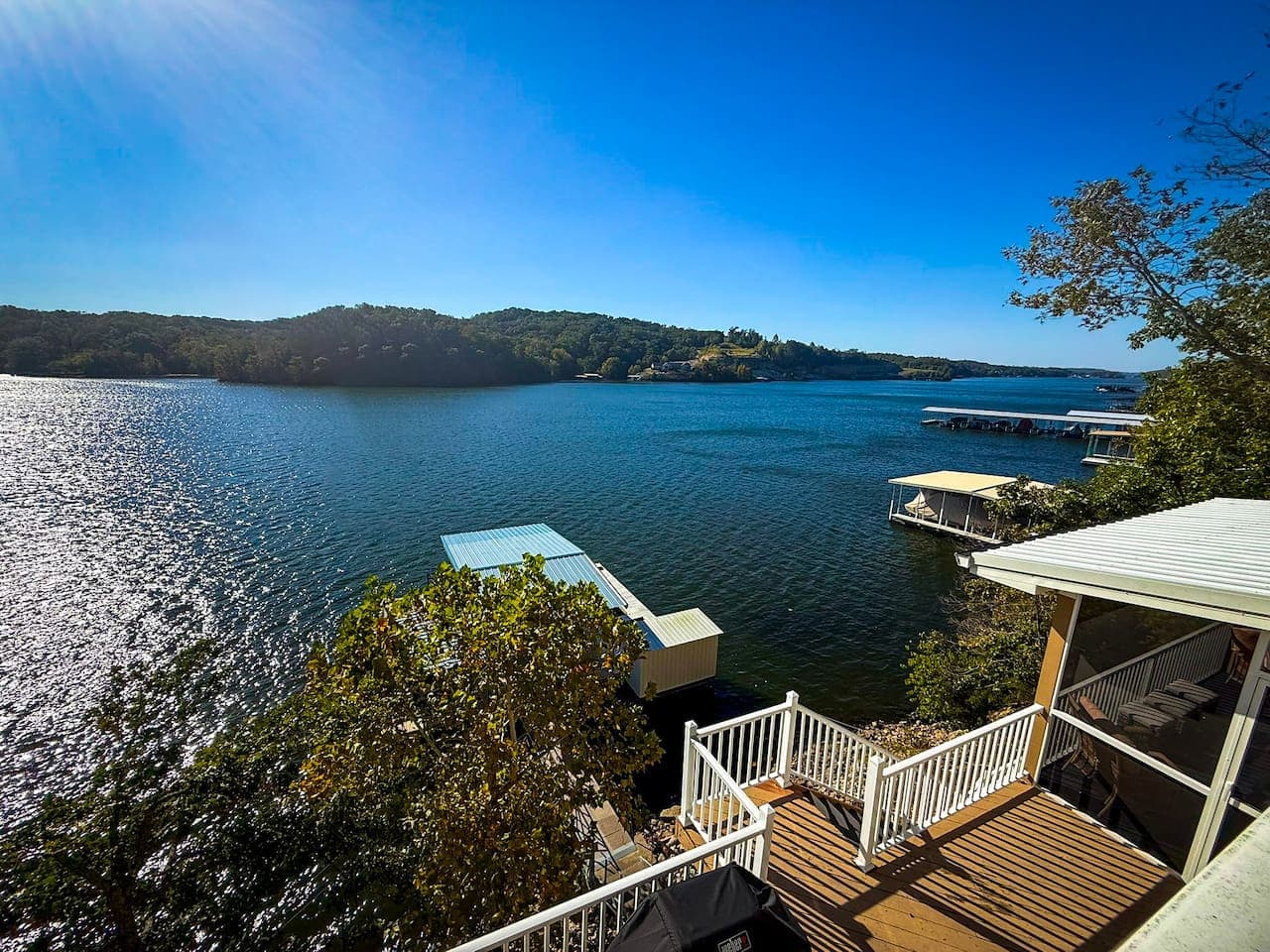 Beautiful lake views from the upper deck.