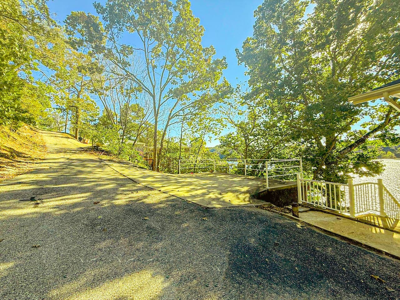 Ample parking with easy lake access.