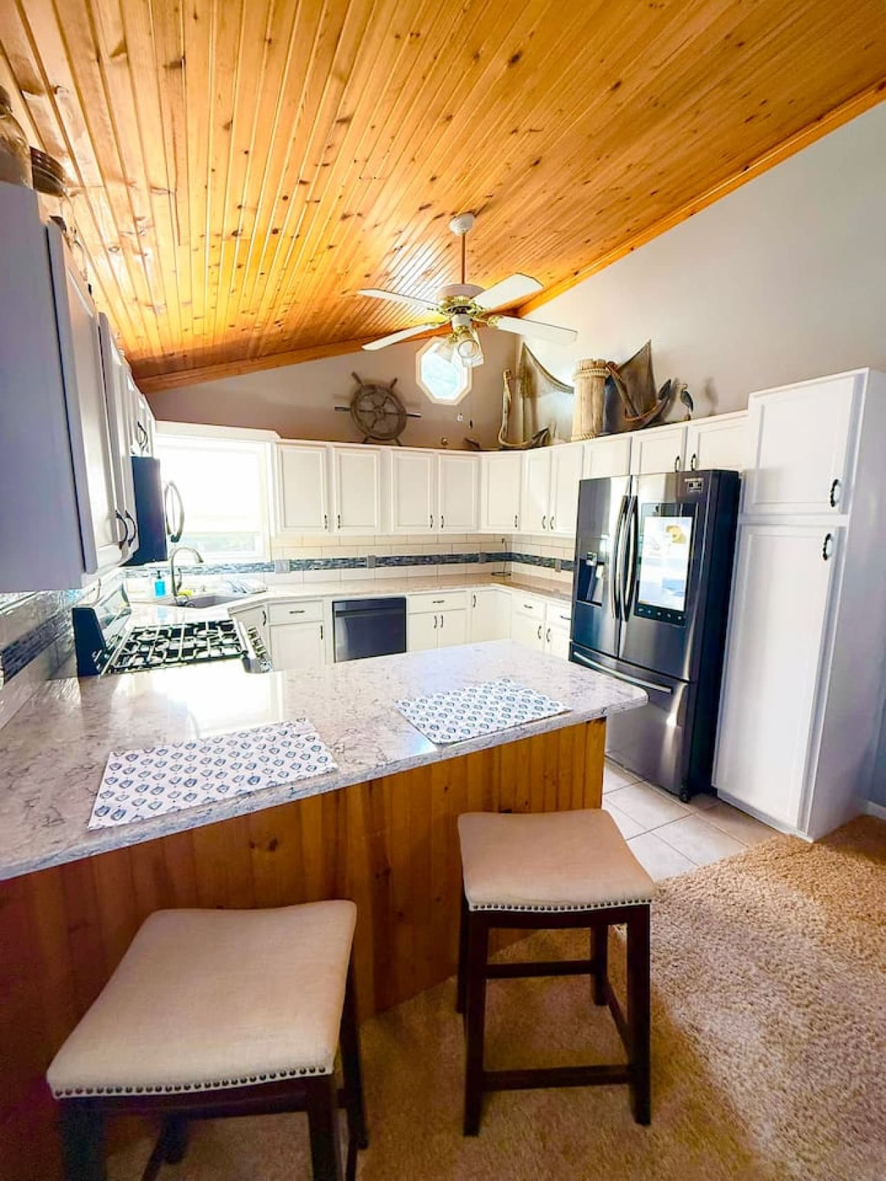 With these lakeviews, even the cook is happy.