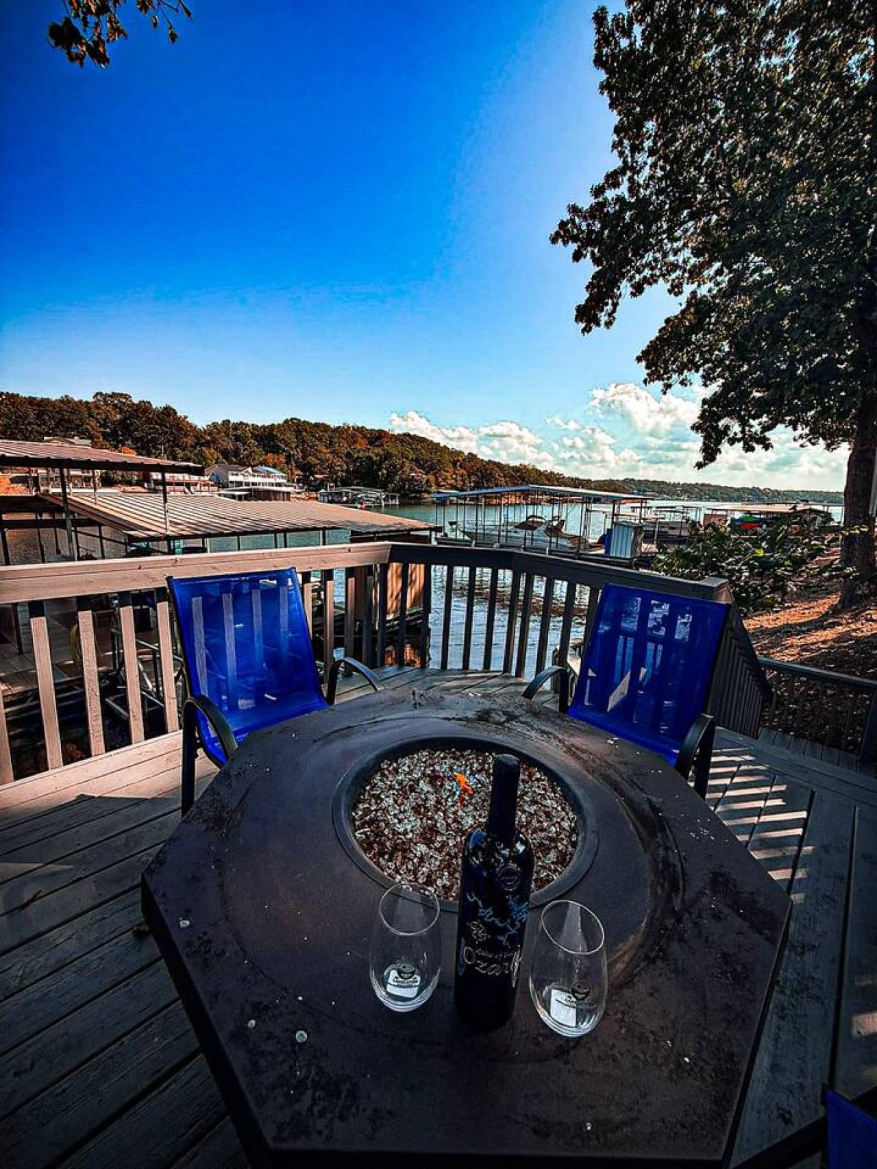 Firepit and sunsets.