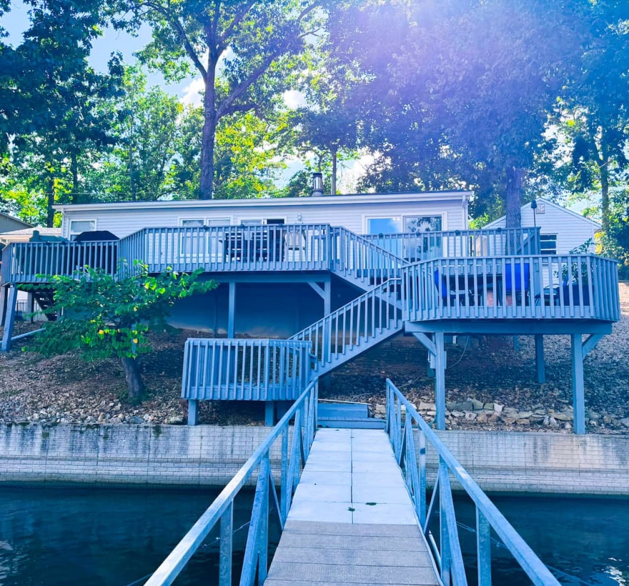 View of house from dock.