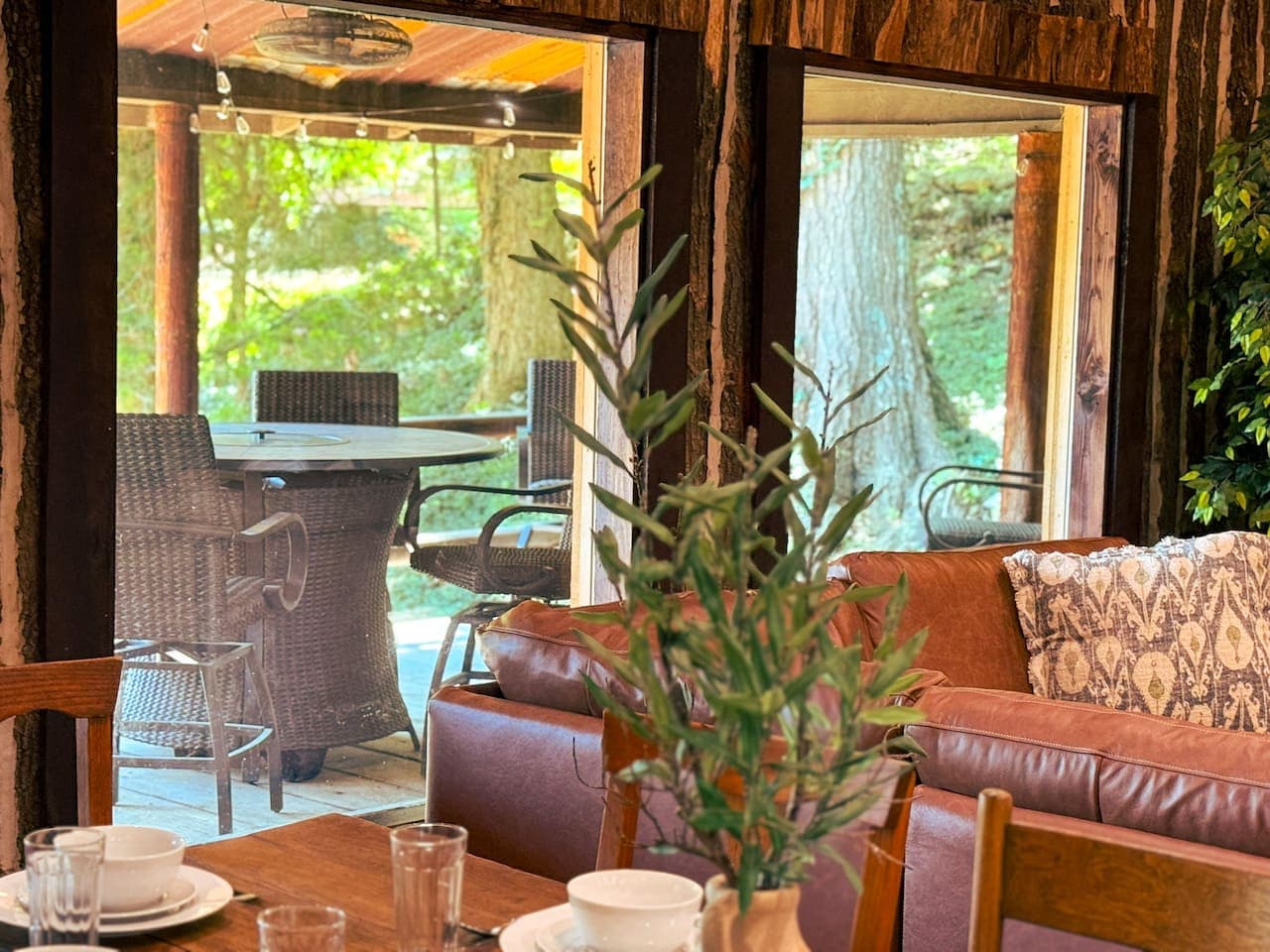 The view steals the show—sunlight and serenity fill this space