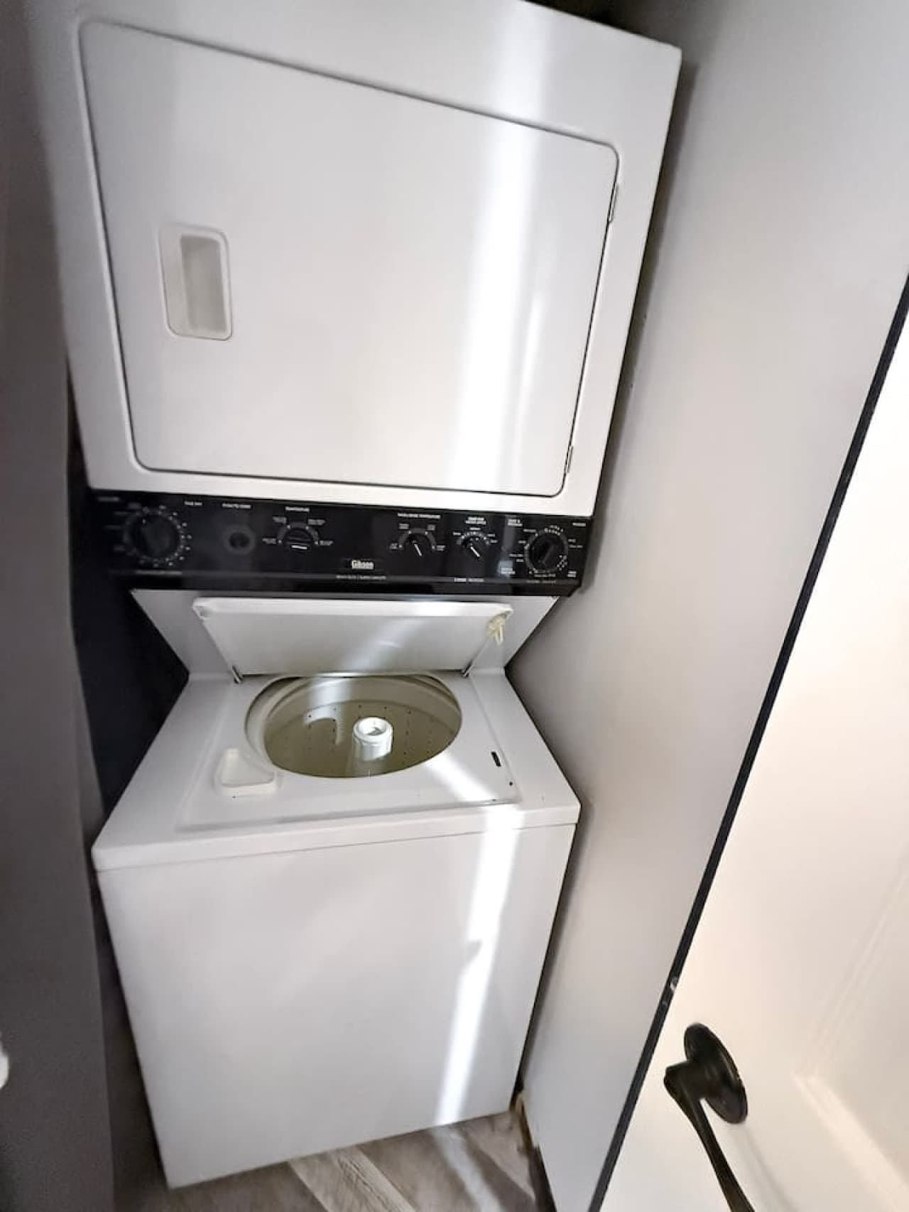 Convenient in-unit washer and dryer for guest use.