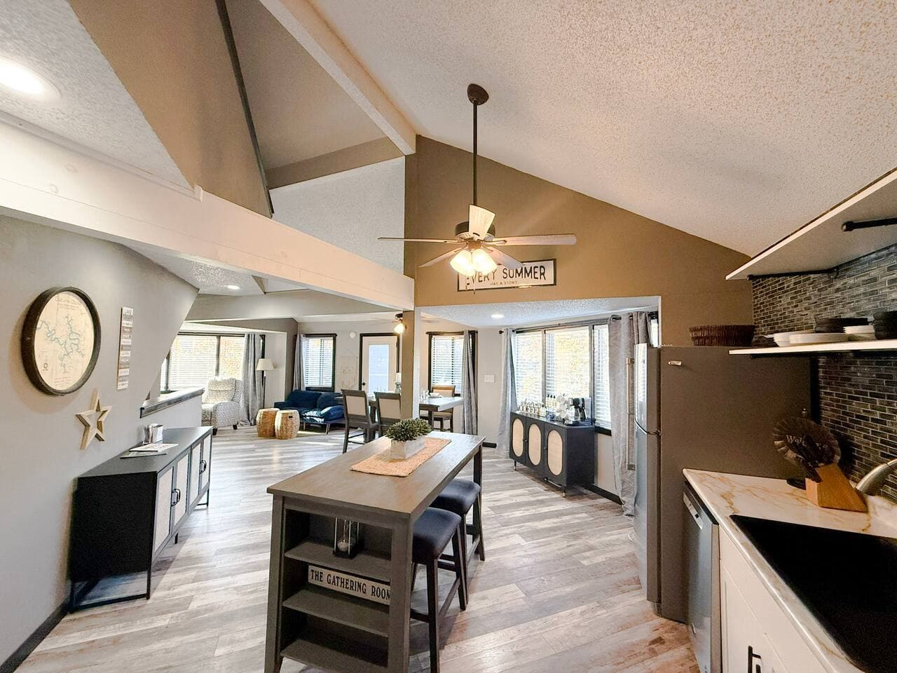 Spacious open-concept living area perfect for gatherings.