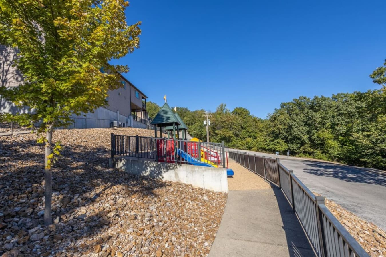 Fun playground area for kids to enjoy.