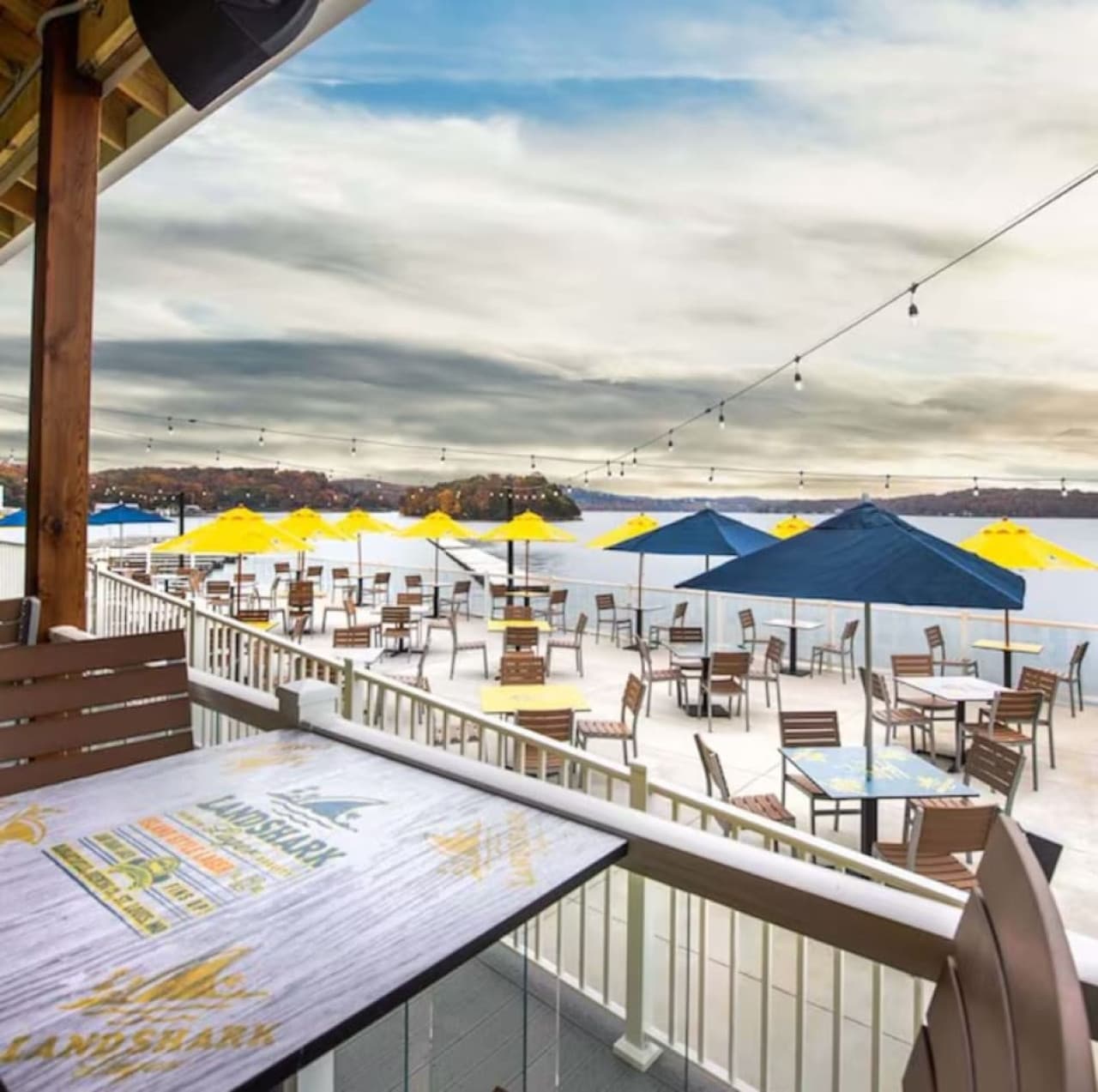 Relax by the water at this scenic lakeside hangout featuring open-air seating and breathtaking views. Ideal for travelers seeking a true Lake of the Ozarks experience.
