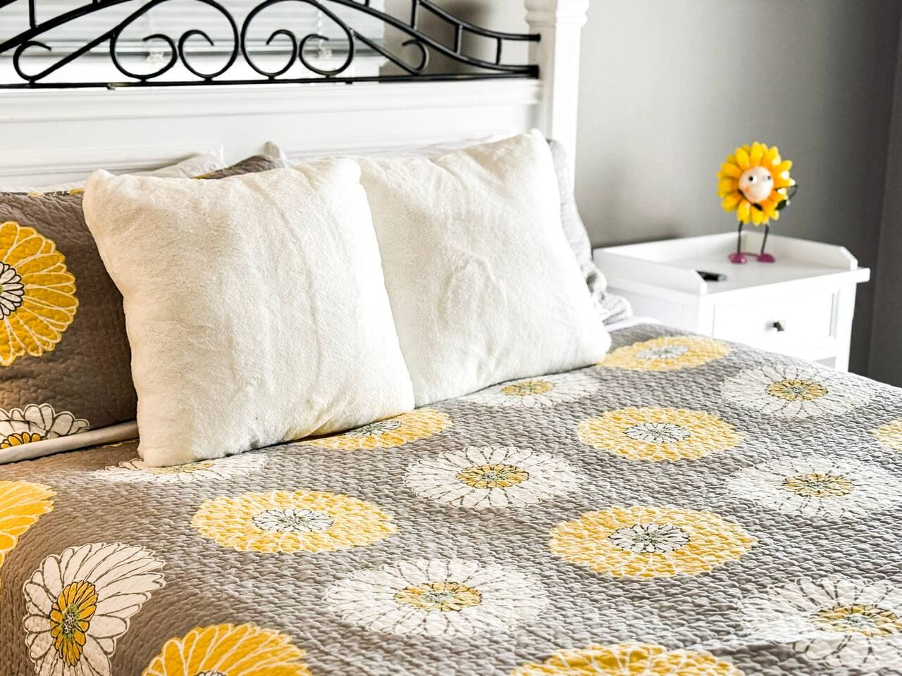 Inviting bedroom for a restful night's sleep.
