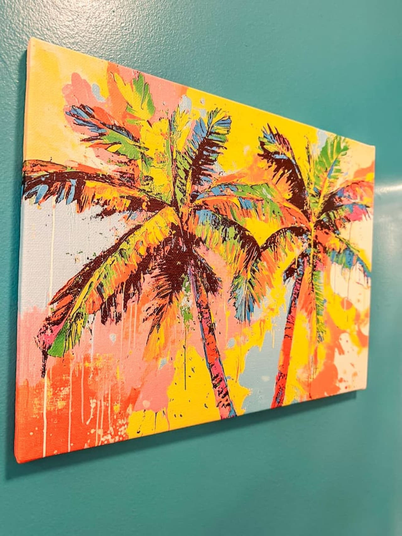 Vibrant art adds a splash of color to your tropical getaway.