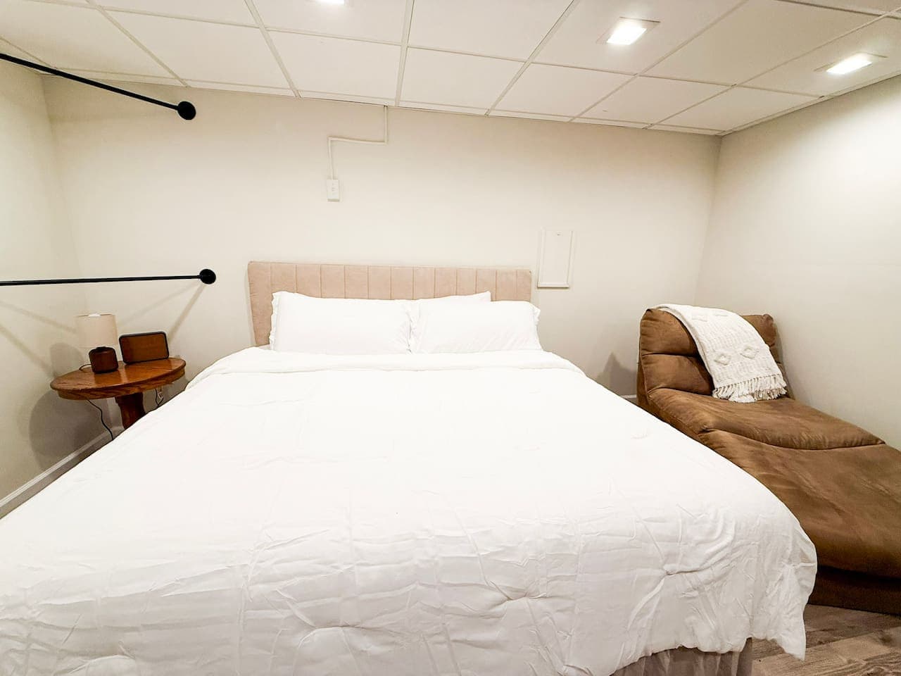 Clean, minimalist design for peaceful sleep.
