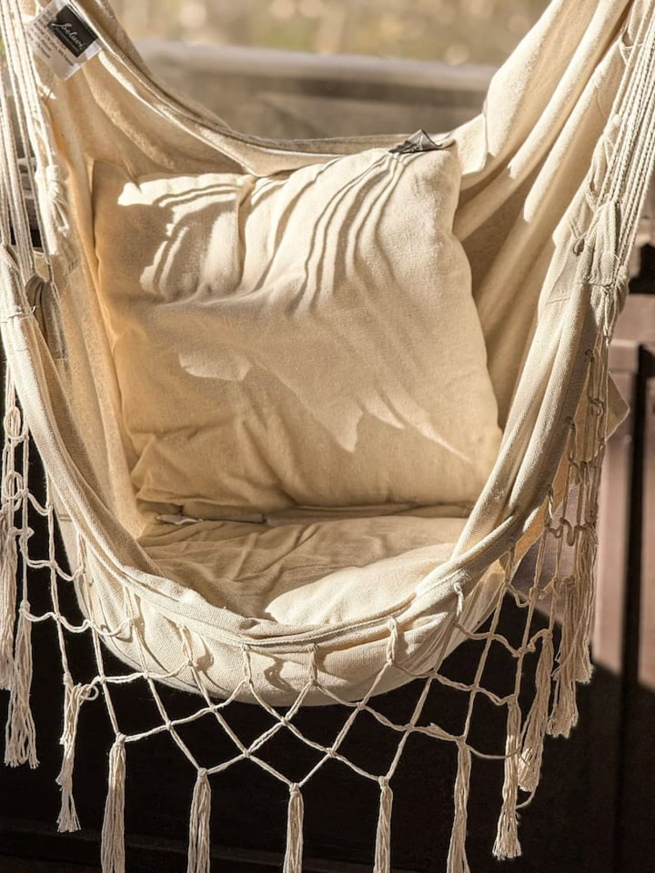 Relax and unwind in this comfy nook.