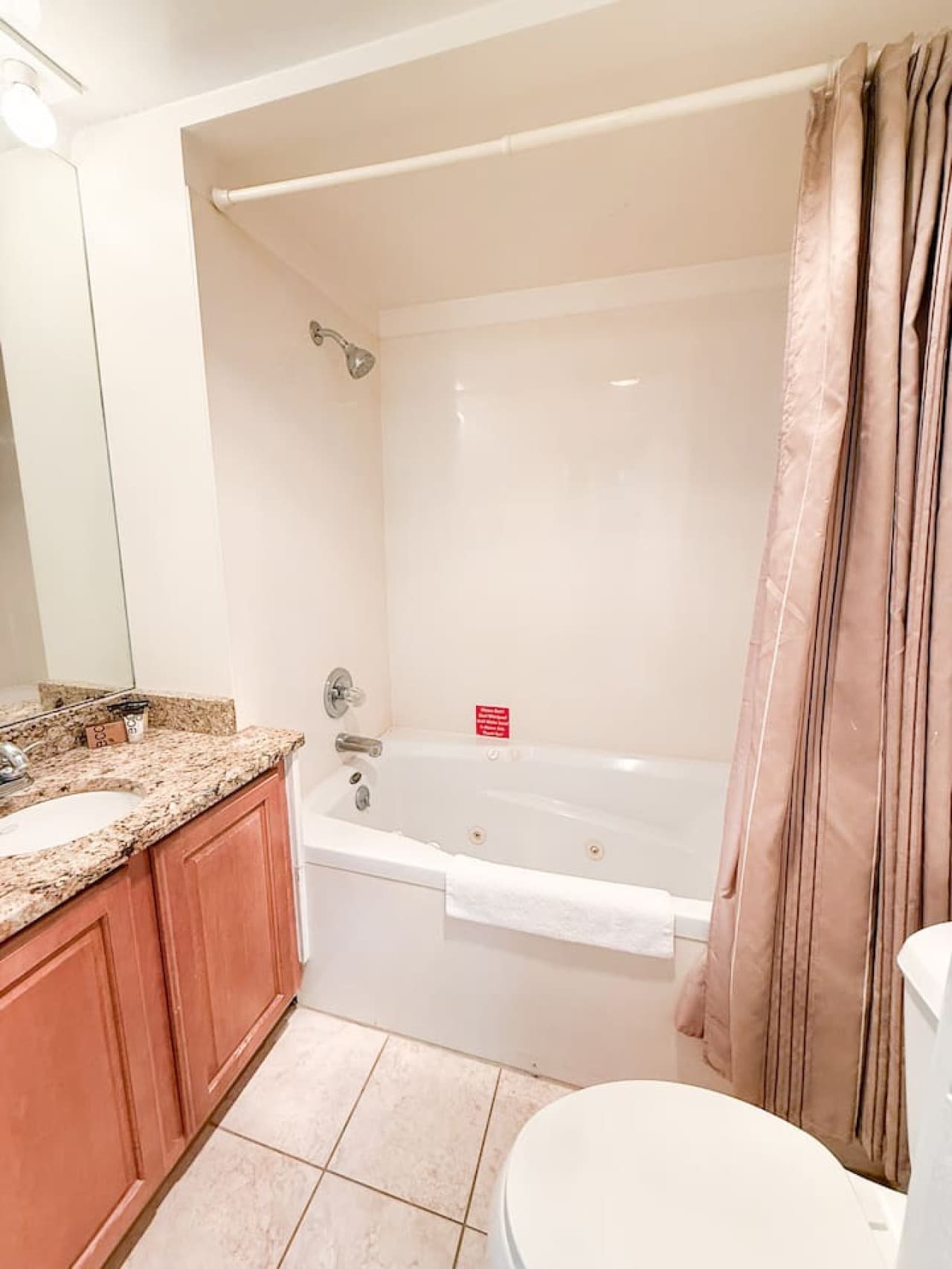 Enjoy a tidy, well-equipped bathroom with soft towels and thoughtful touches.