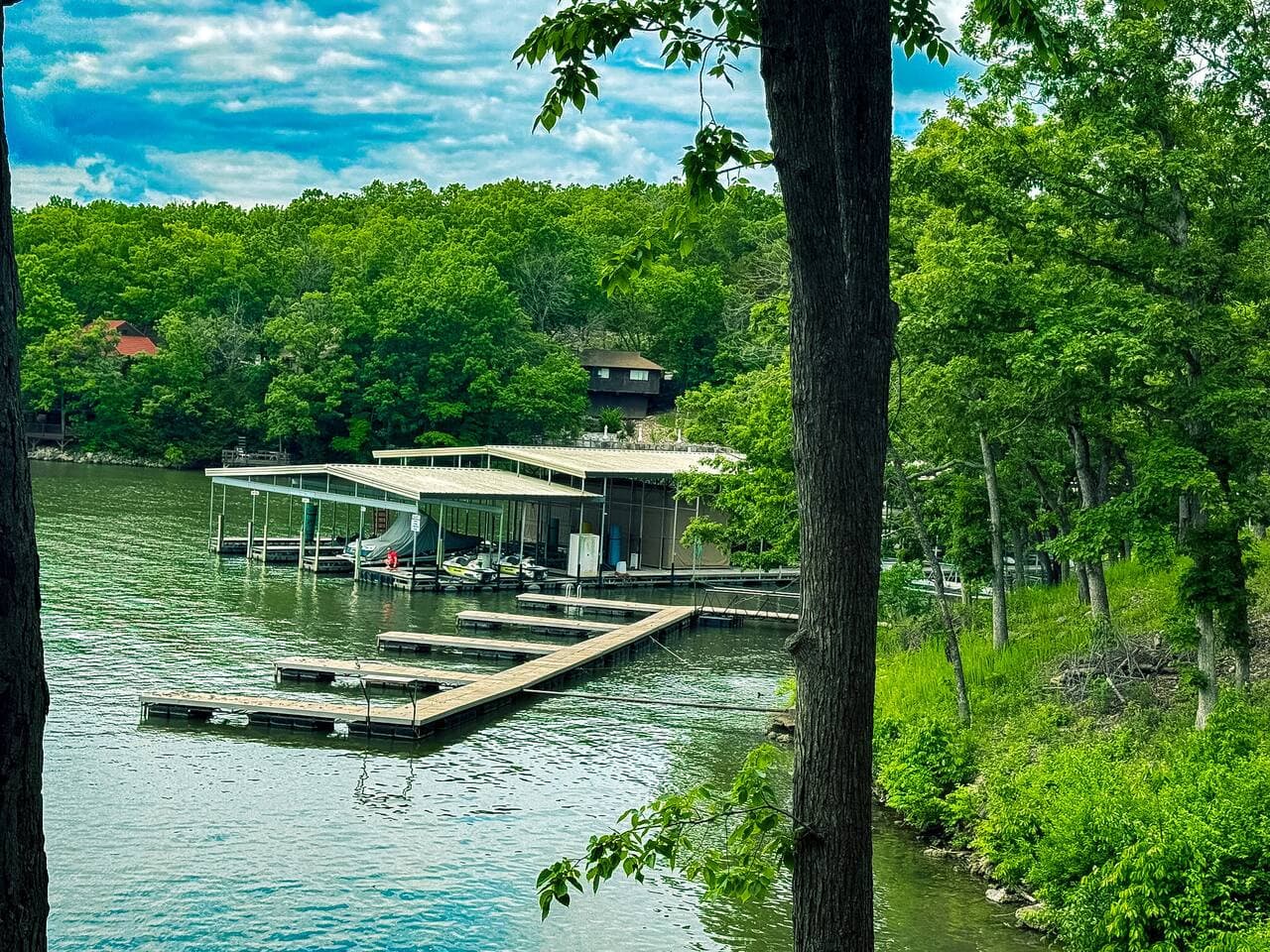 Savor the incredible lake views from various points around the property, a perfect backdrop for your relaxing Treetop Village getaway.