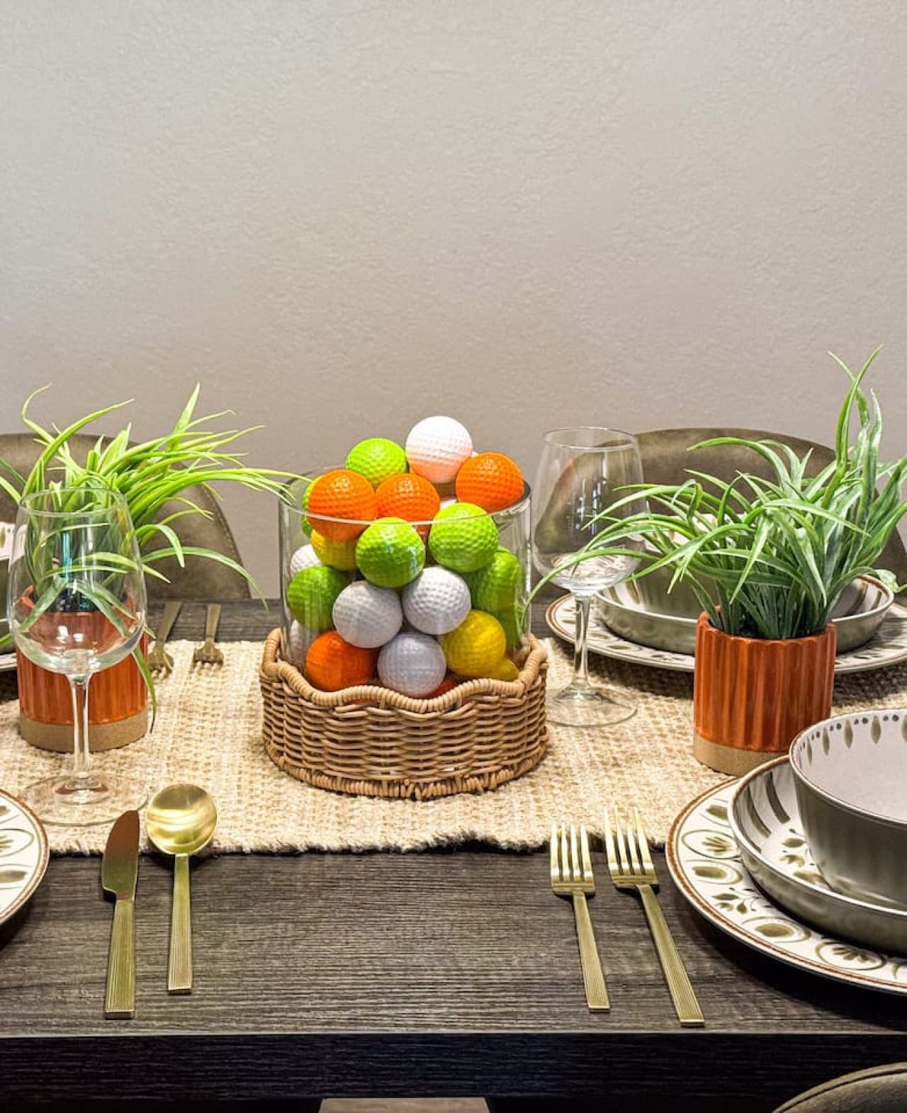 Enjoy sophisticated meals at our tastefully set dining table.