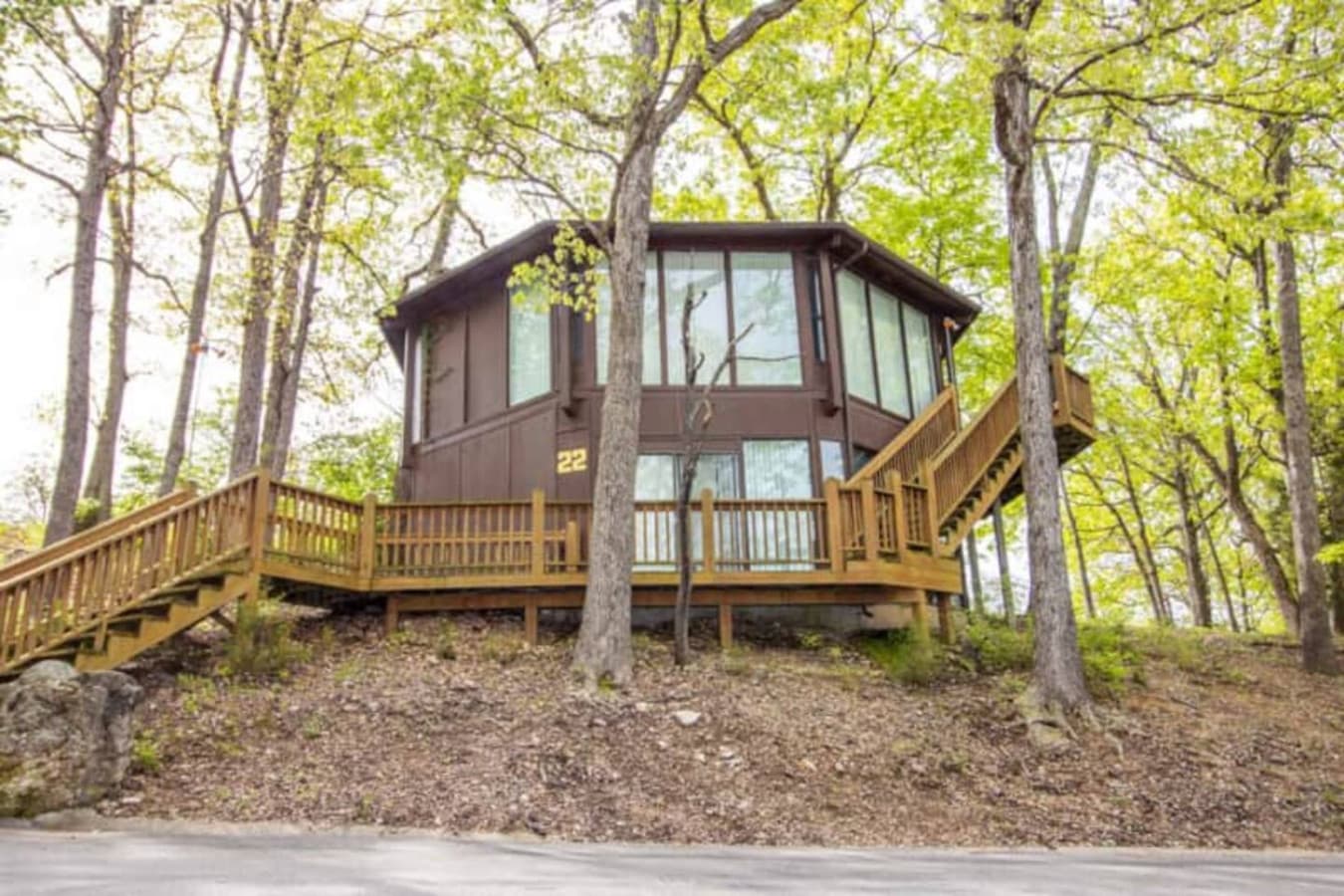 Welcome to Treetop Village! Experience a unique stay in this charming 2-bedroom, 2-bathroom villa, designed to blend with the natural surroundings.