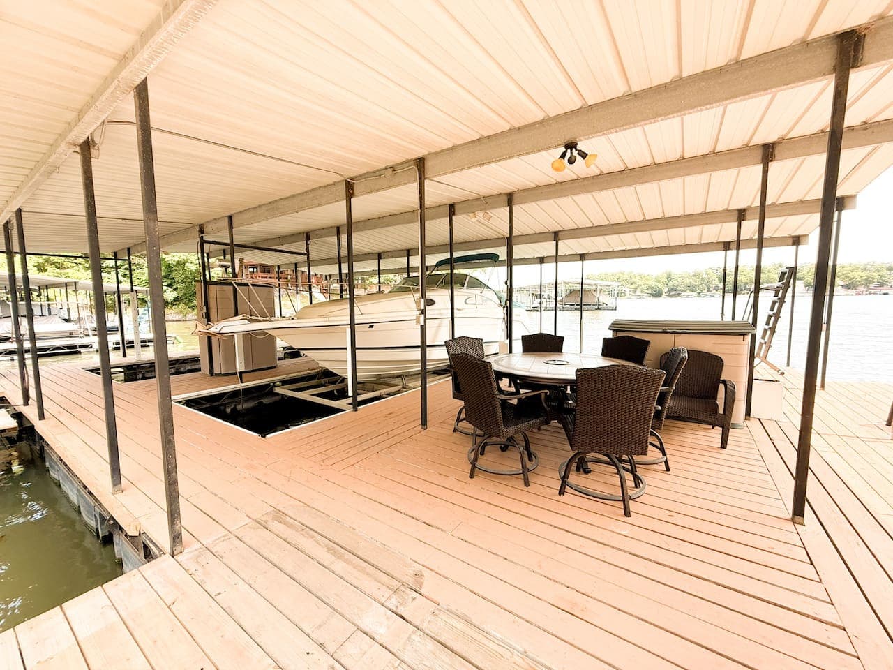 Security means knowing your boat is safe in a covered boat slip, shielded from the elements and secure from unexpected disturbances.