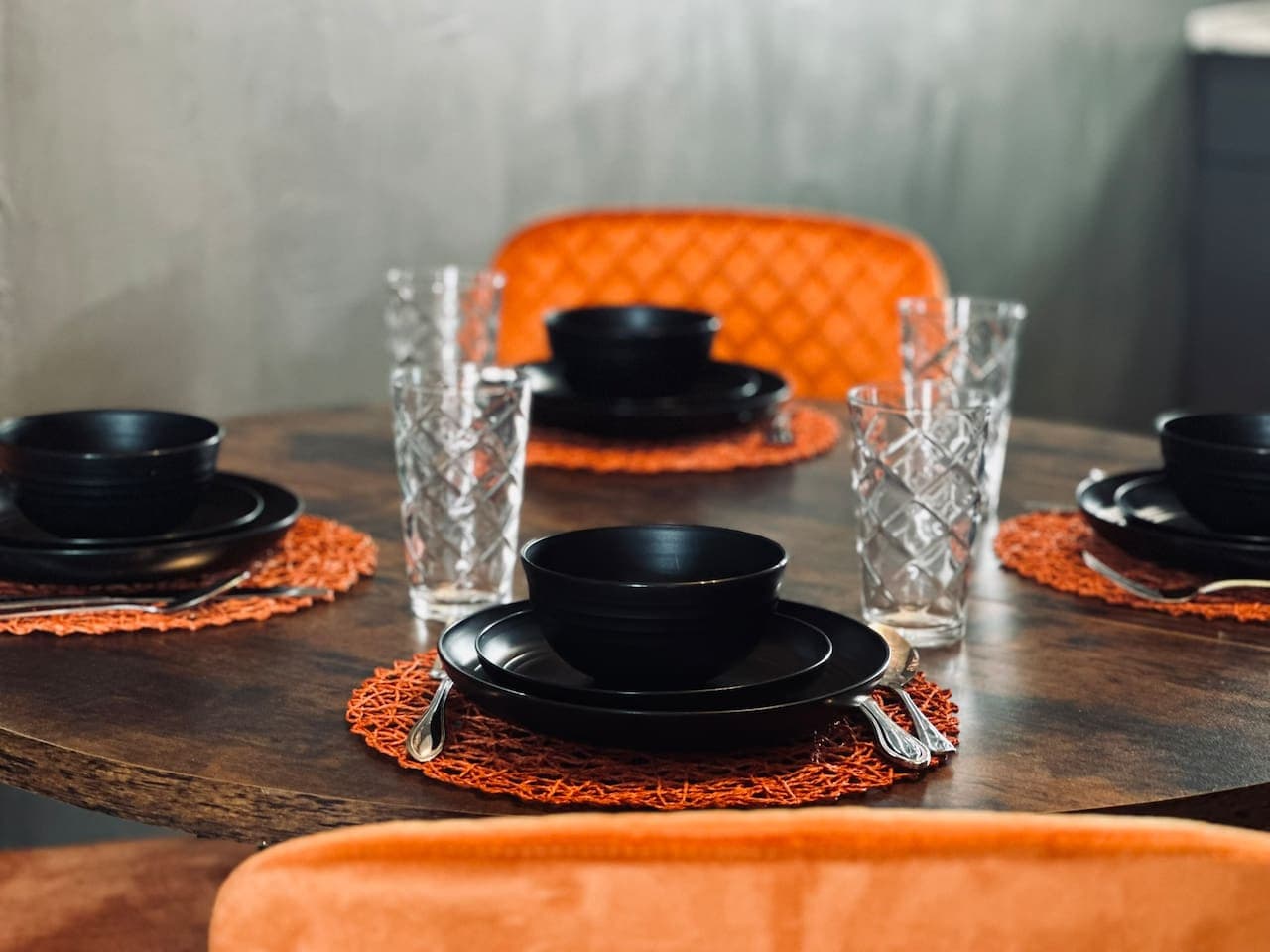 Table set and ready—simple, functional, and thoughtfully styled.