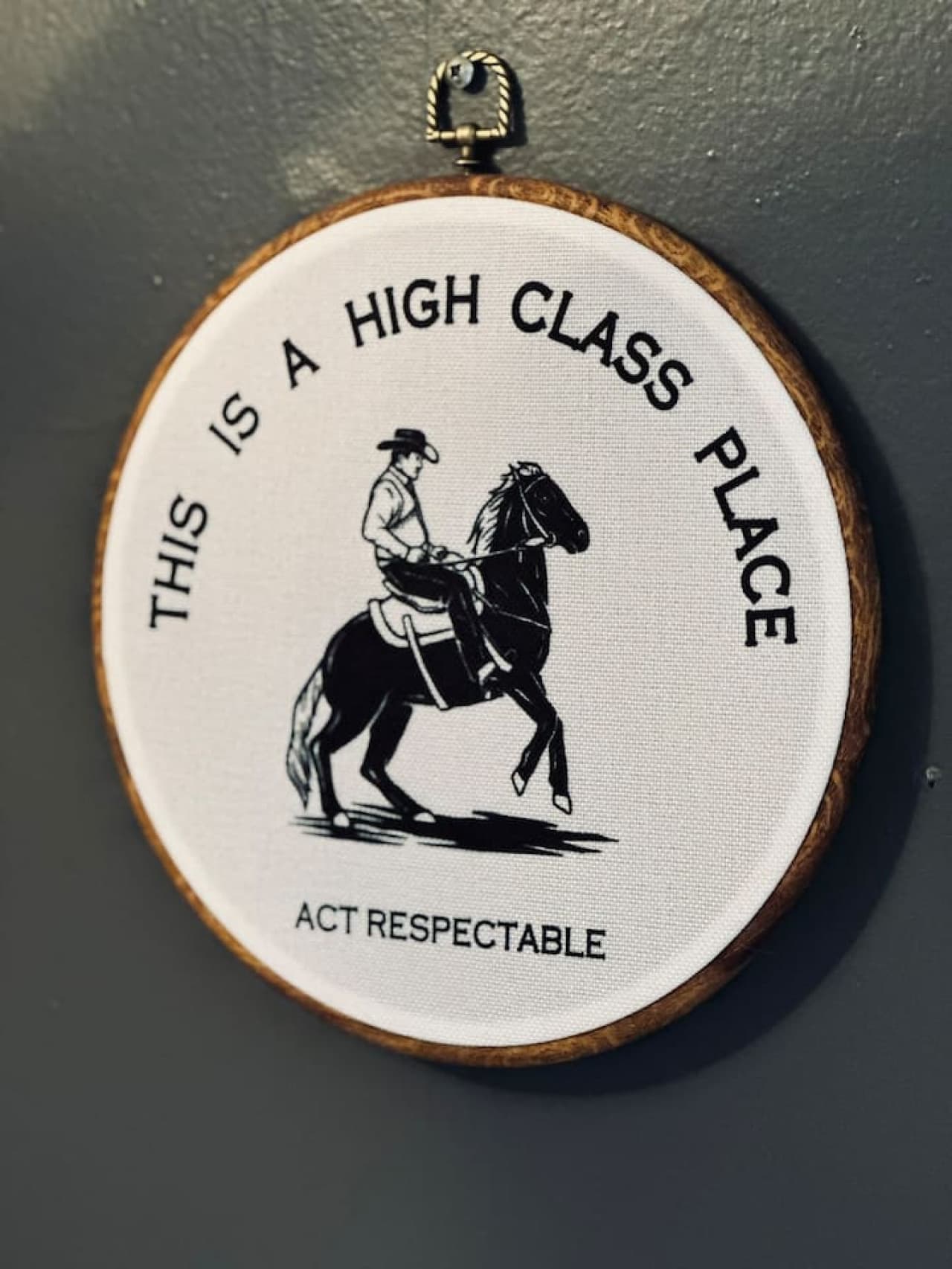 A lighthearted reminder that every guest is part of something special.