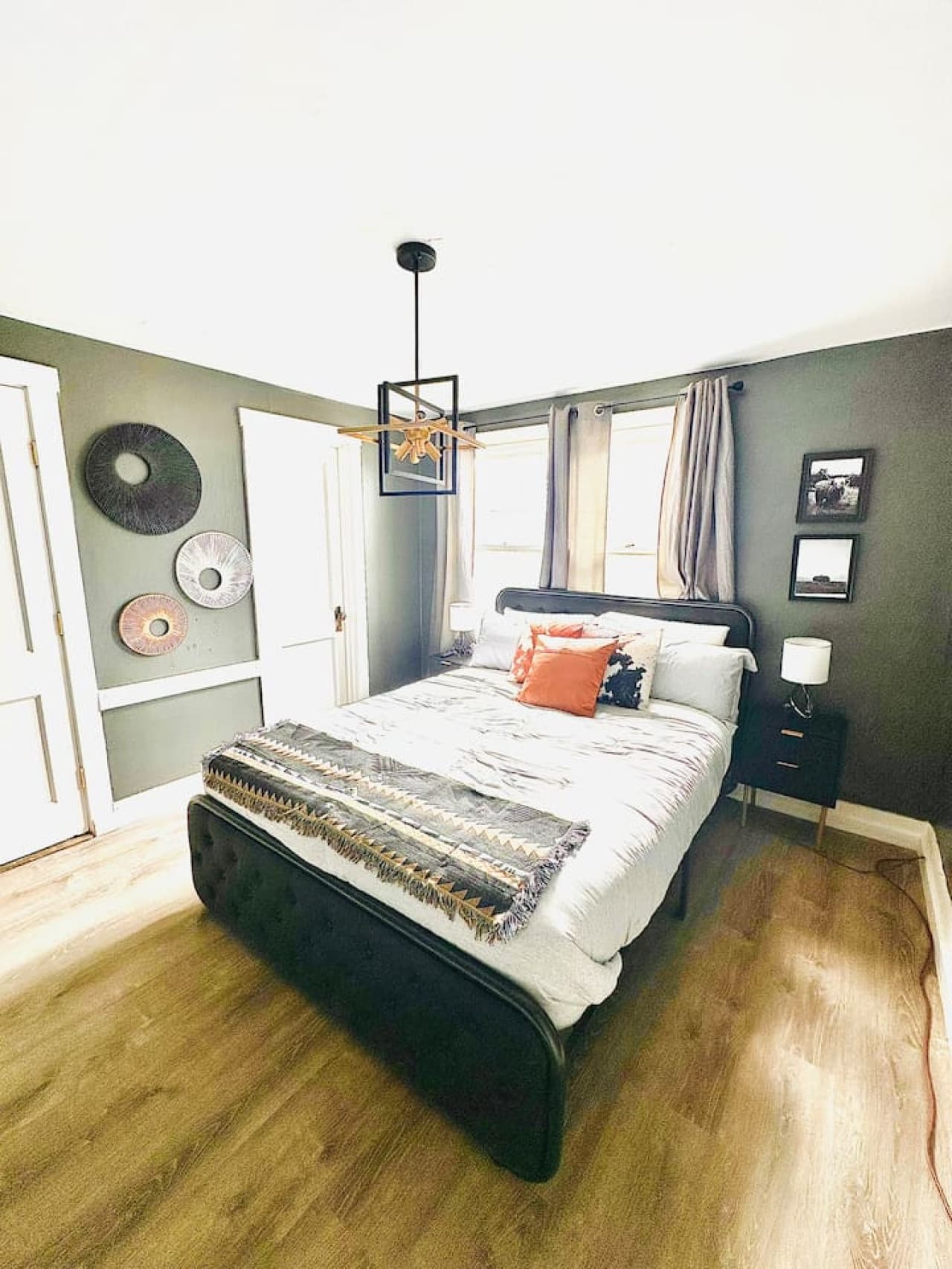 Comfortable queen bedroom and soft layers for a restful sleep.