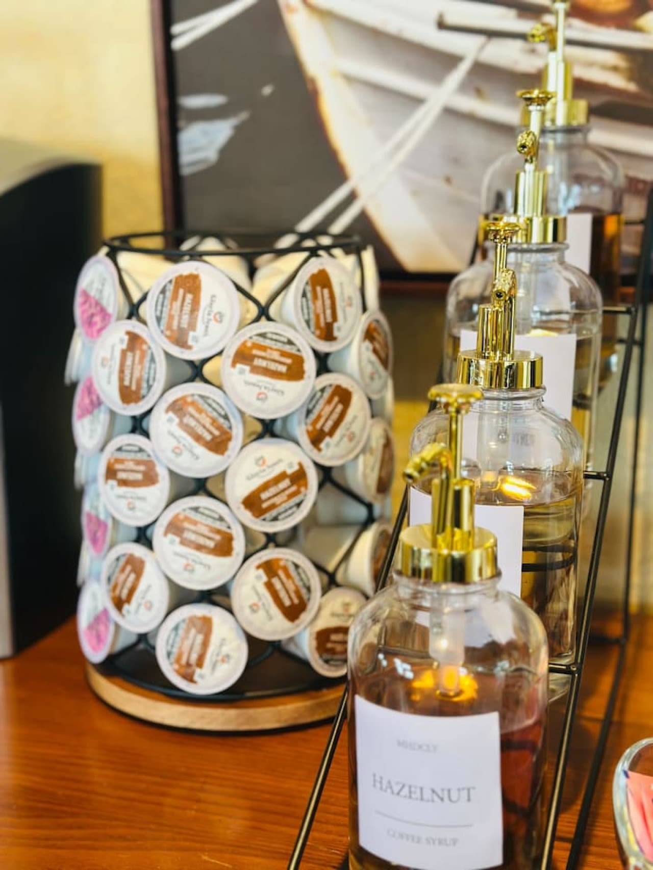Start your mornings with a perfectly brewed coffee or tea at our thoughtfully equipped beverage station.